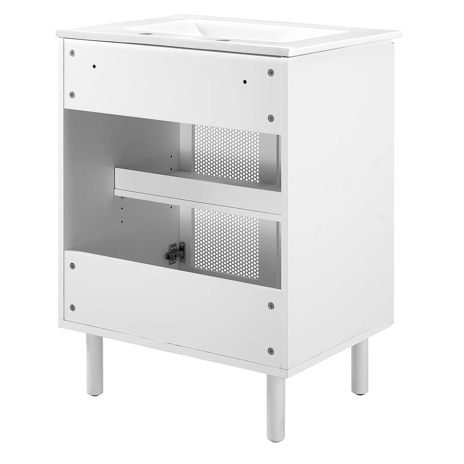 Calla 24" Perforated Metal Bathroom Vanity - East Shore Modern Home Furnishings