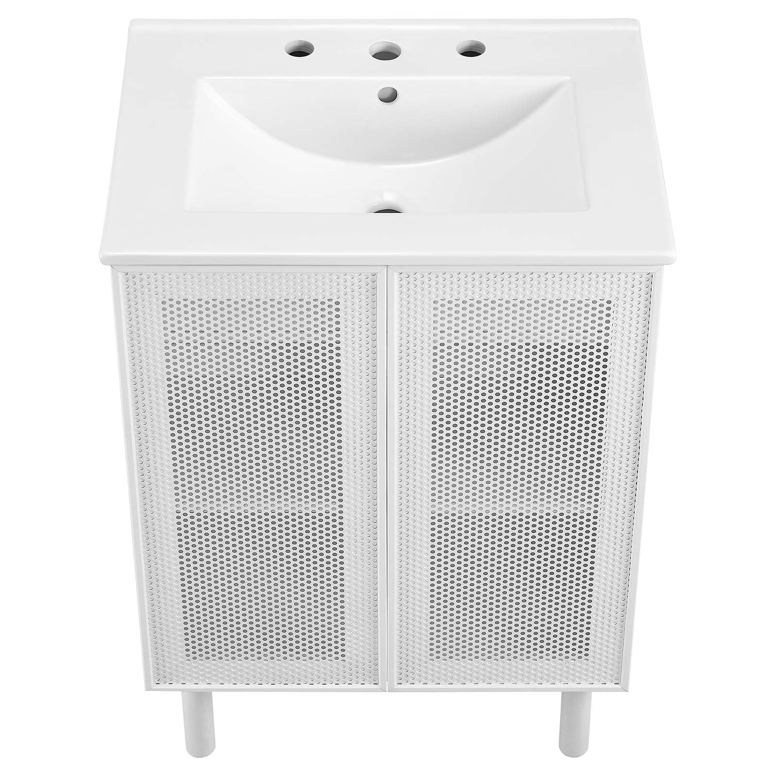 Calla 24" Perforated Metal Bathroom Vanity - East Shore Modern Home Furnishings