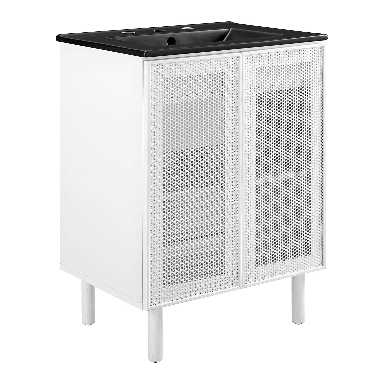 Calla 24" Perforated Metal Bathroom Vanity - East Shore Modern Home Furnishings