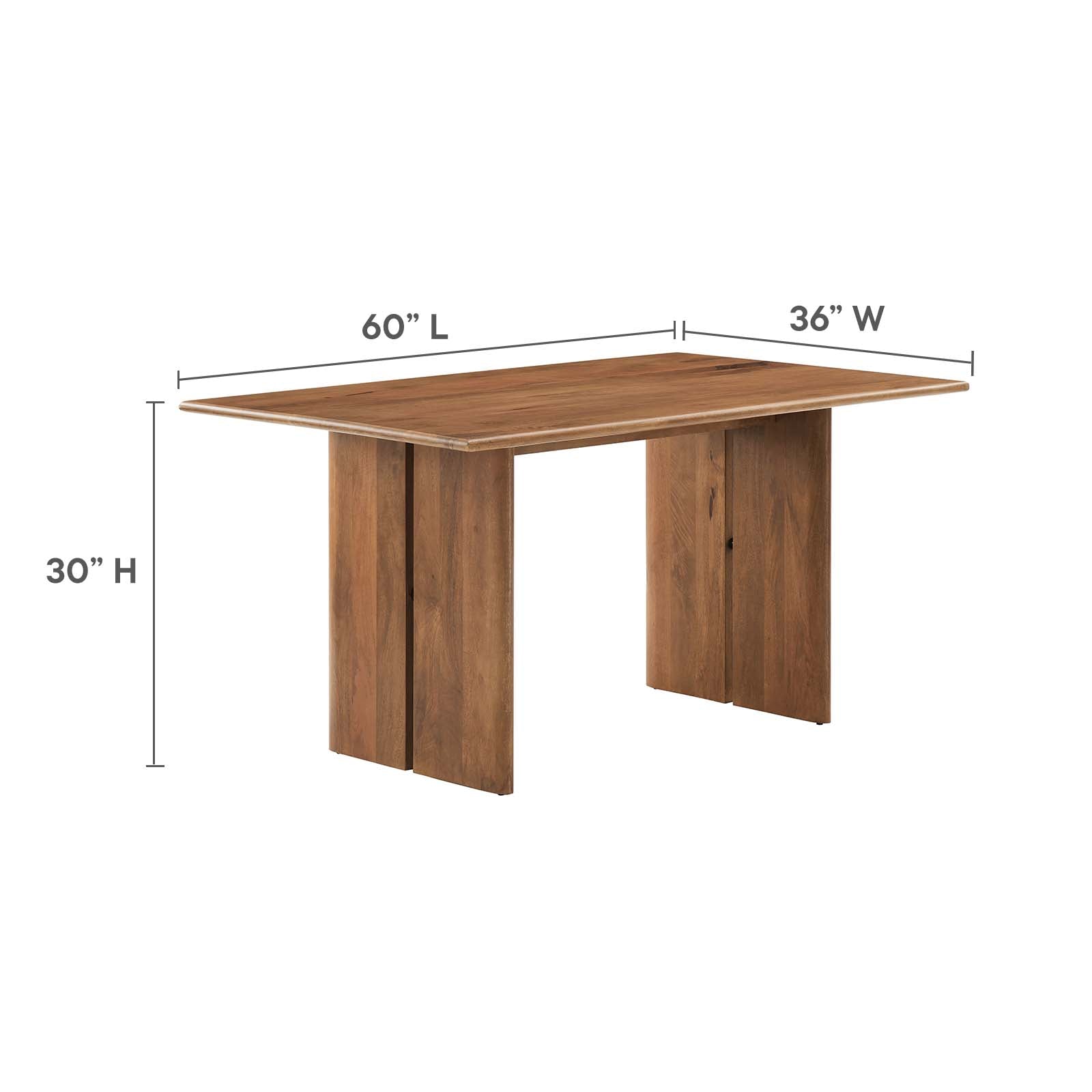 Amistad 60" Wood Dining Table and Bench Set - East Shore Modern Home Furnishings