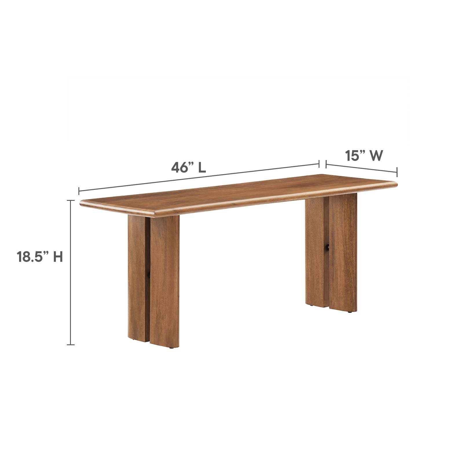 Amistad 60" Wood Dining Table and Bench Set - East Shore Modern Home Furnishings