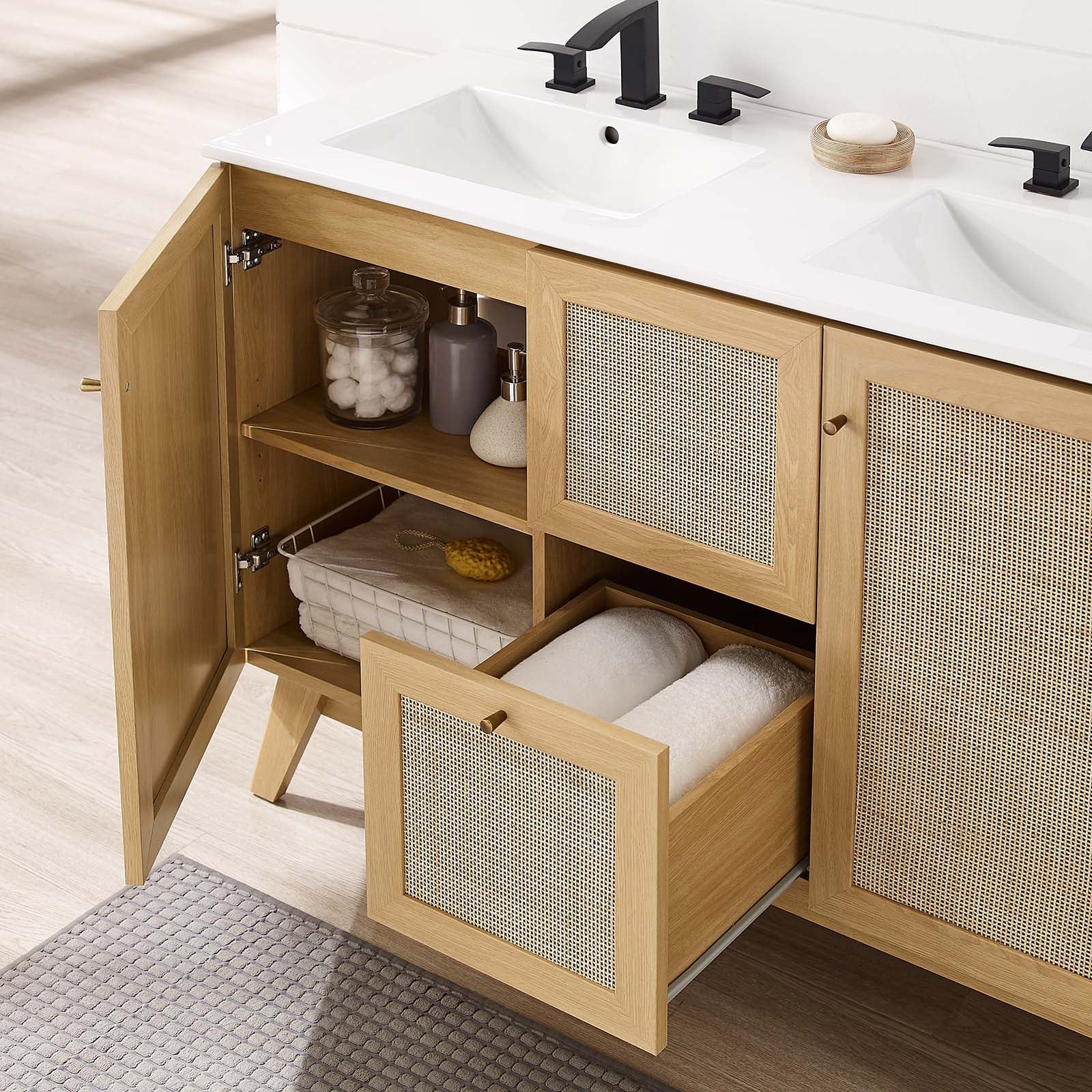 Soma 48" Double Sink Bathroom Vanity - East Shore Modern Home Furnishings