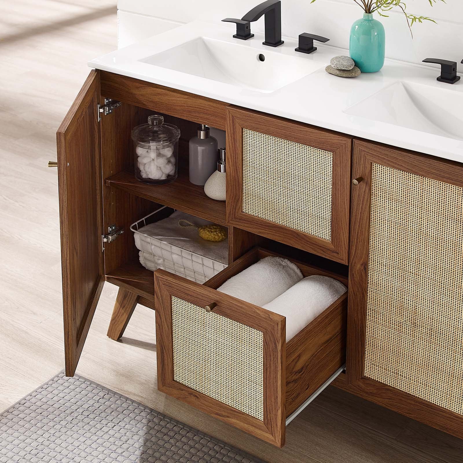 Soma 48" Double Sink Bathroom Vanity - East Shore Modern Home Furnishings