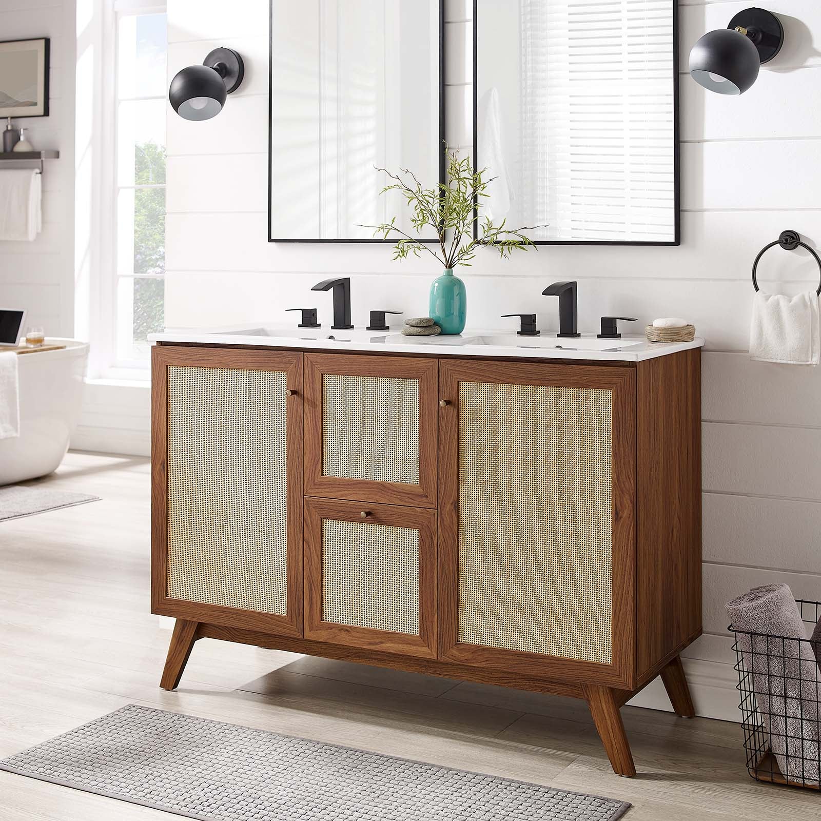Soma 48" Double Sink Bathroom Vanity - East Shore Modern Home Furnishings