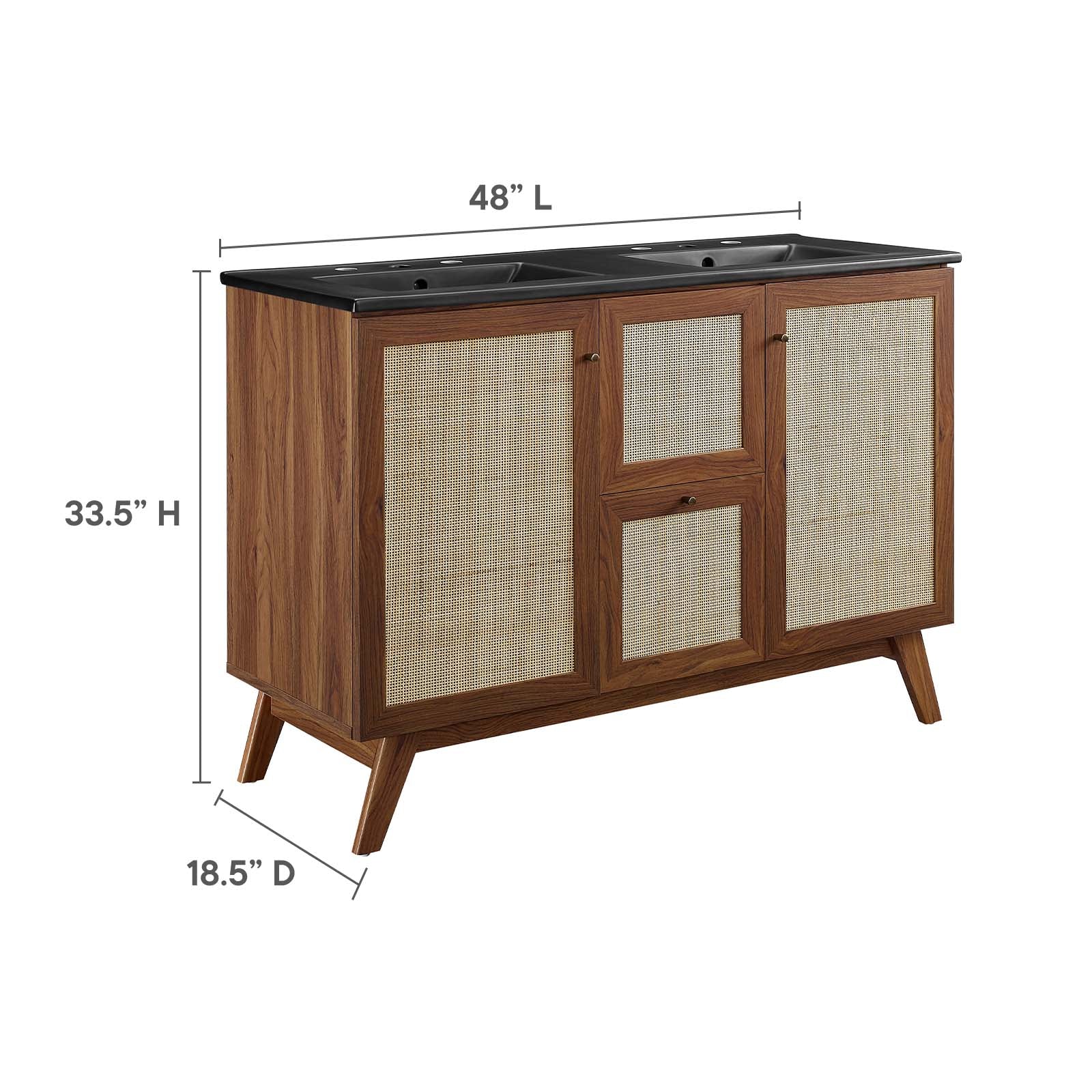 Soma 48" Double Sink Bathroom Vanity - East Shore Modern Home Furnishings