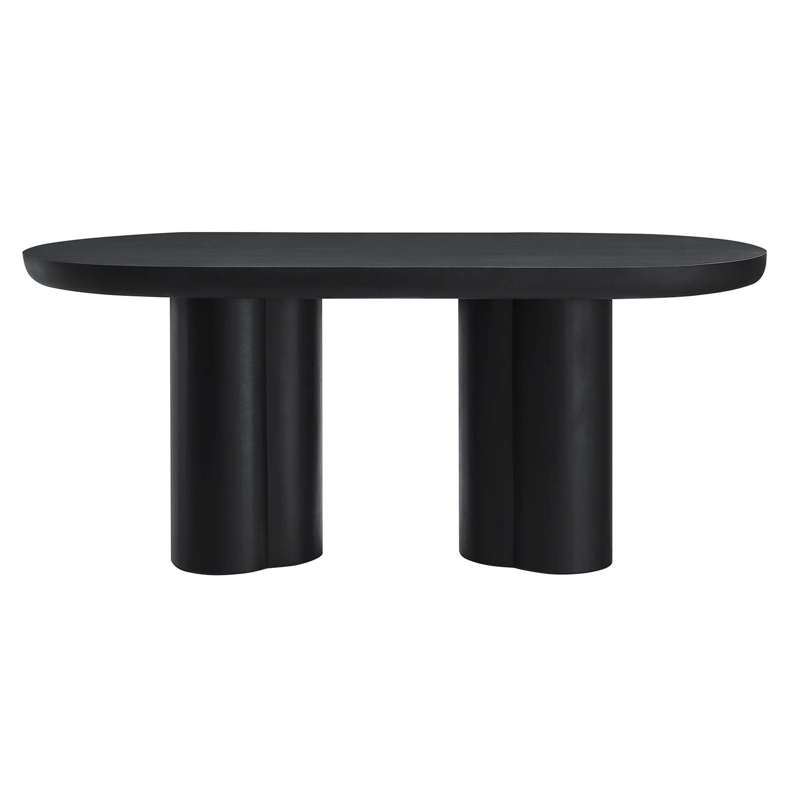 Caspian 72" Oval Concrete Dining Table - East Shore Modern Home Furnishings