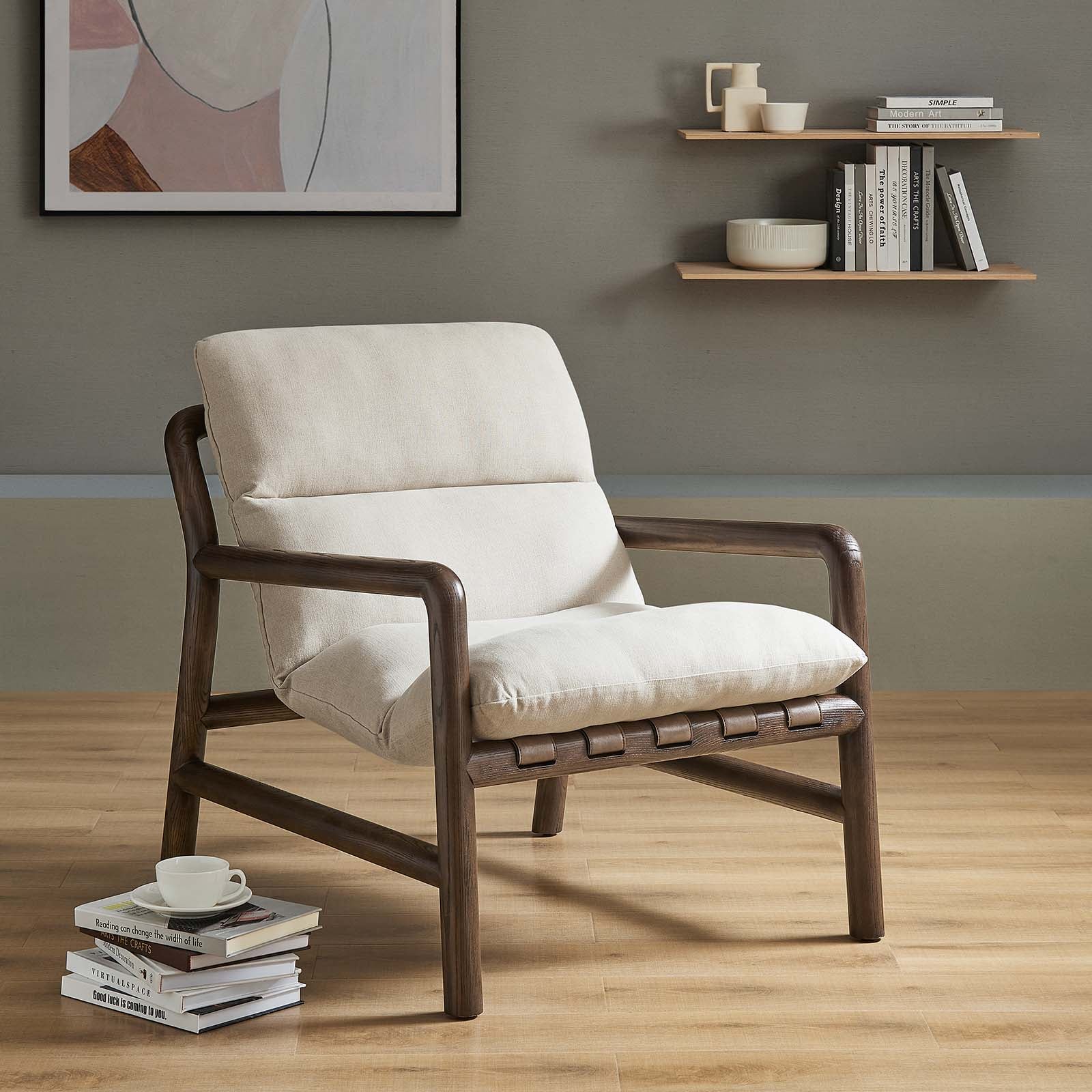 Paxton Wood Sling Chair - East Shore Modern Home Furnishings