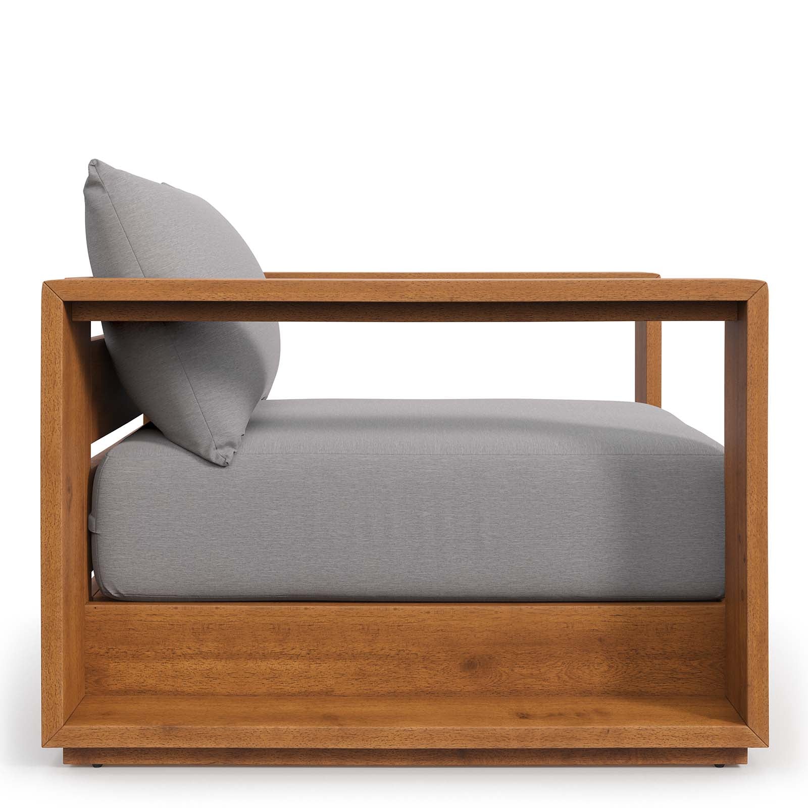 Tahoe Outdoor Patio Acacia Wood Chair - East Shore Modern Home Furnishings