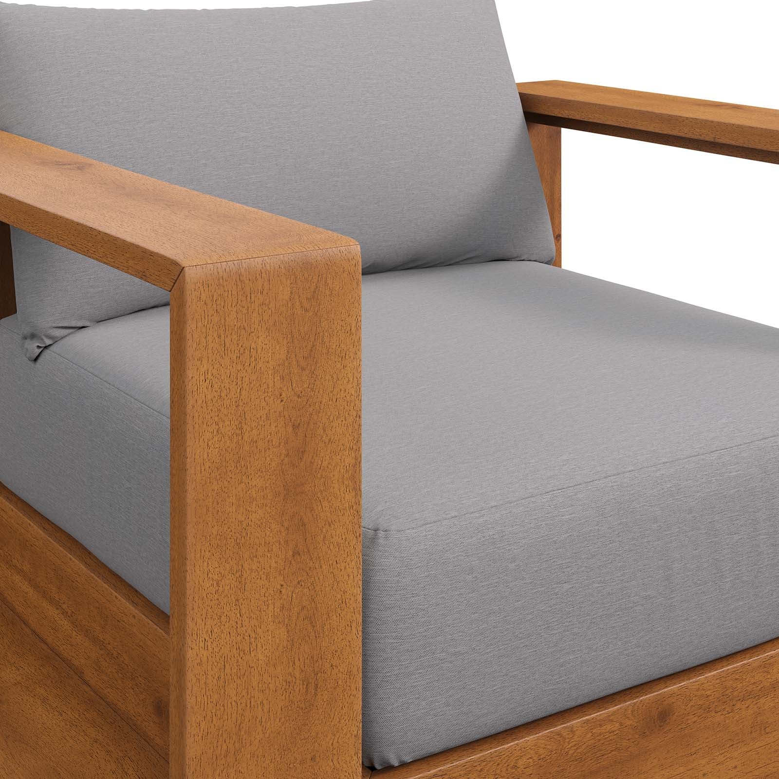 Tahoe Outdoor Patio Acacia Wood Chair - East Shore Modern Home Furnishings