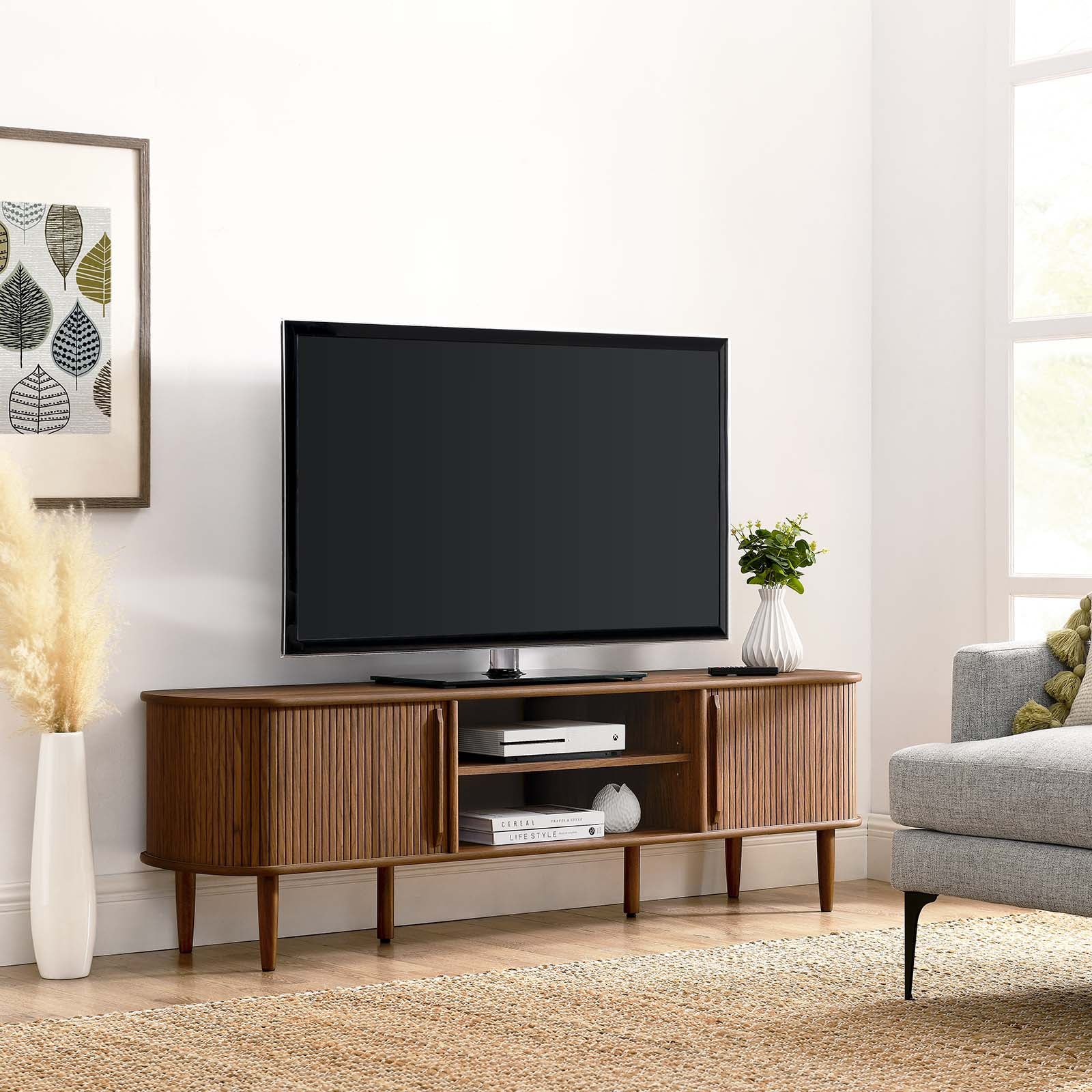 Contour 63" Wood TV Stand
