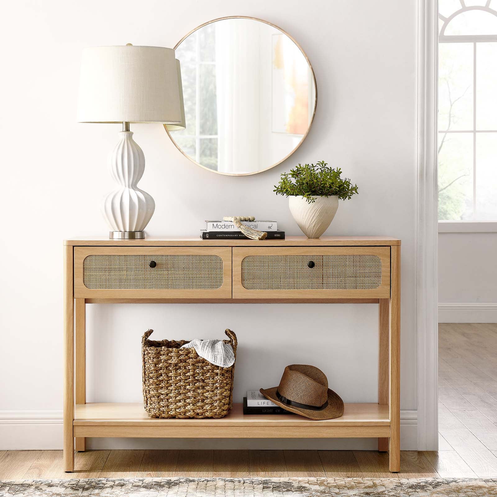 Chaucer Wood Entryway Console Table - East Shore Modern Home Furnishings