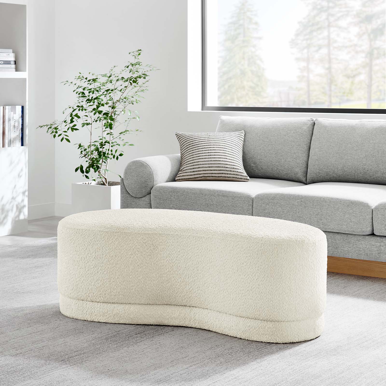 Nimbus 48" Upholstered Ottoman Bench - East Shore Modern Home Furnishings