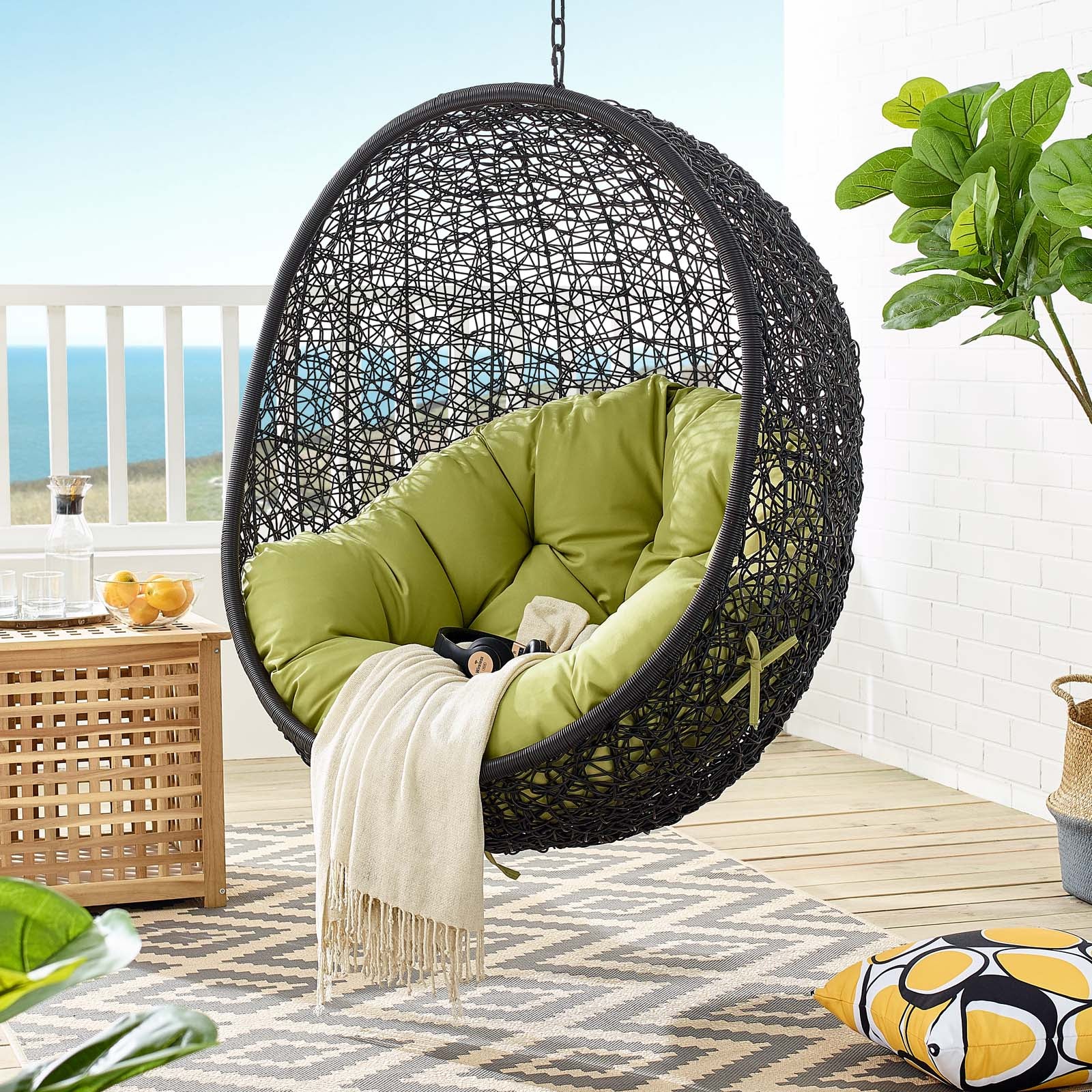 Encase Swing Outdoor Patio Lounge Chair - East Shore Modern Home Furnishings