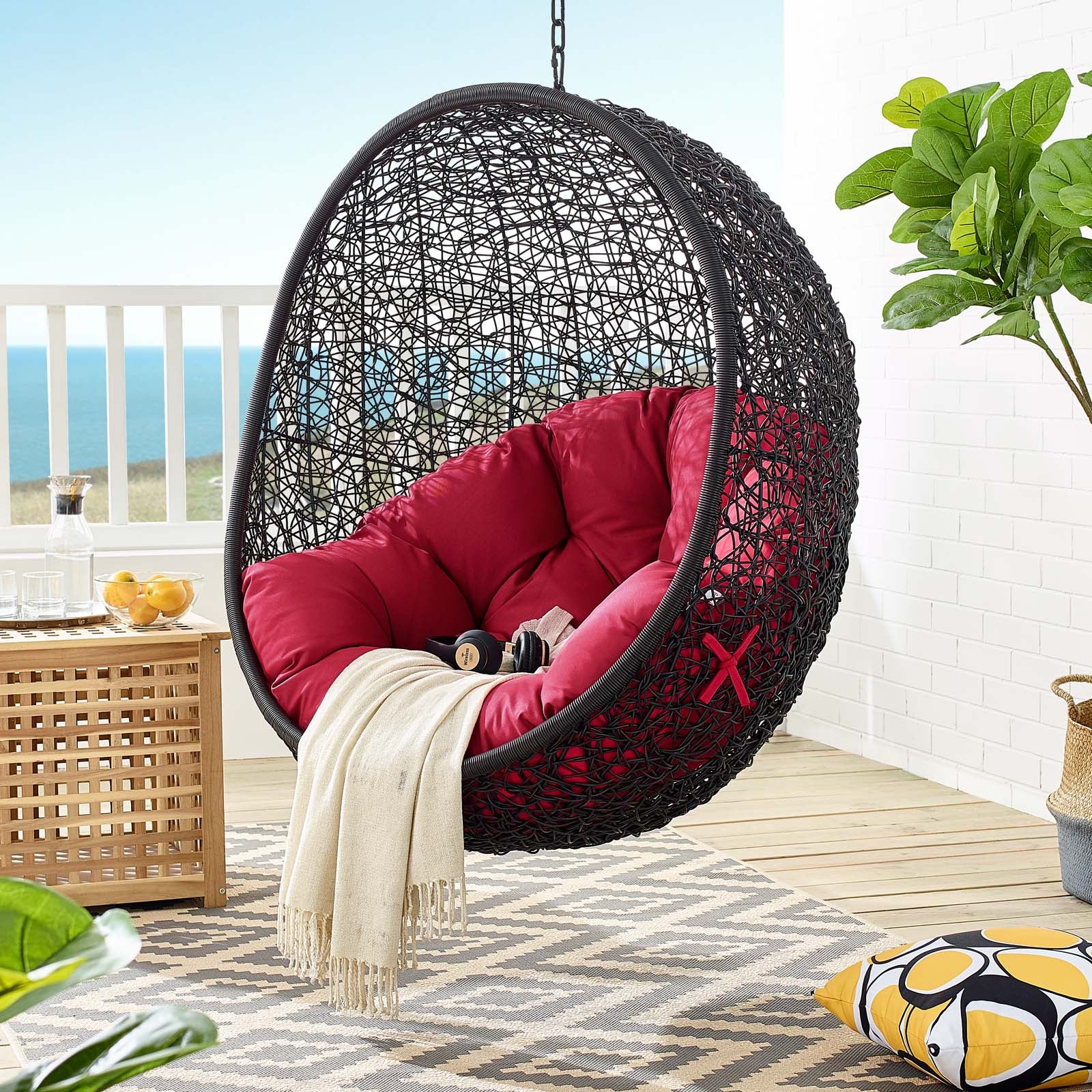 Encase Swing Outdoor Patio Lounge Chair - East Shore Modern Home Furnishings