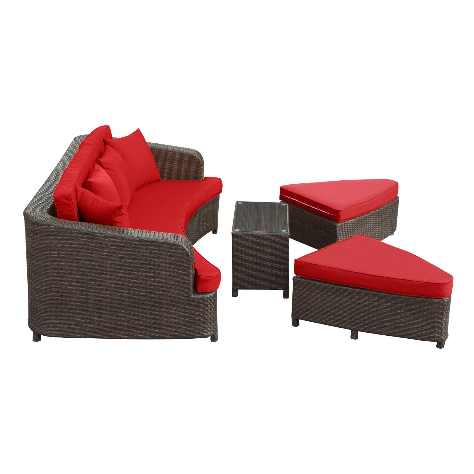 Monterey 4 Piece Outdoor Patio Sofa Set - East Shore Modern Home Furnishings