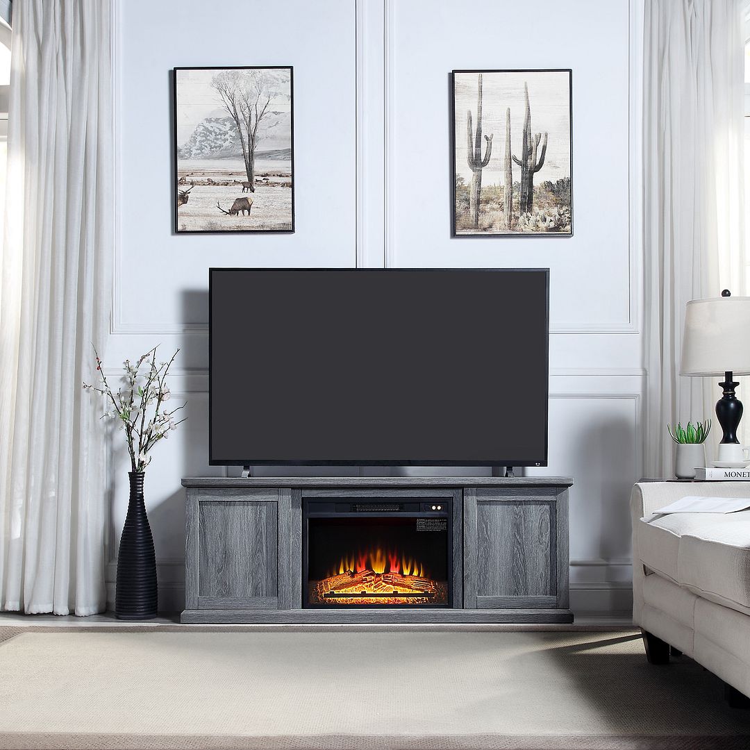 Franklin 60" Fireplace - East Shore Modern Home Furnishings