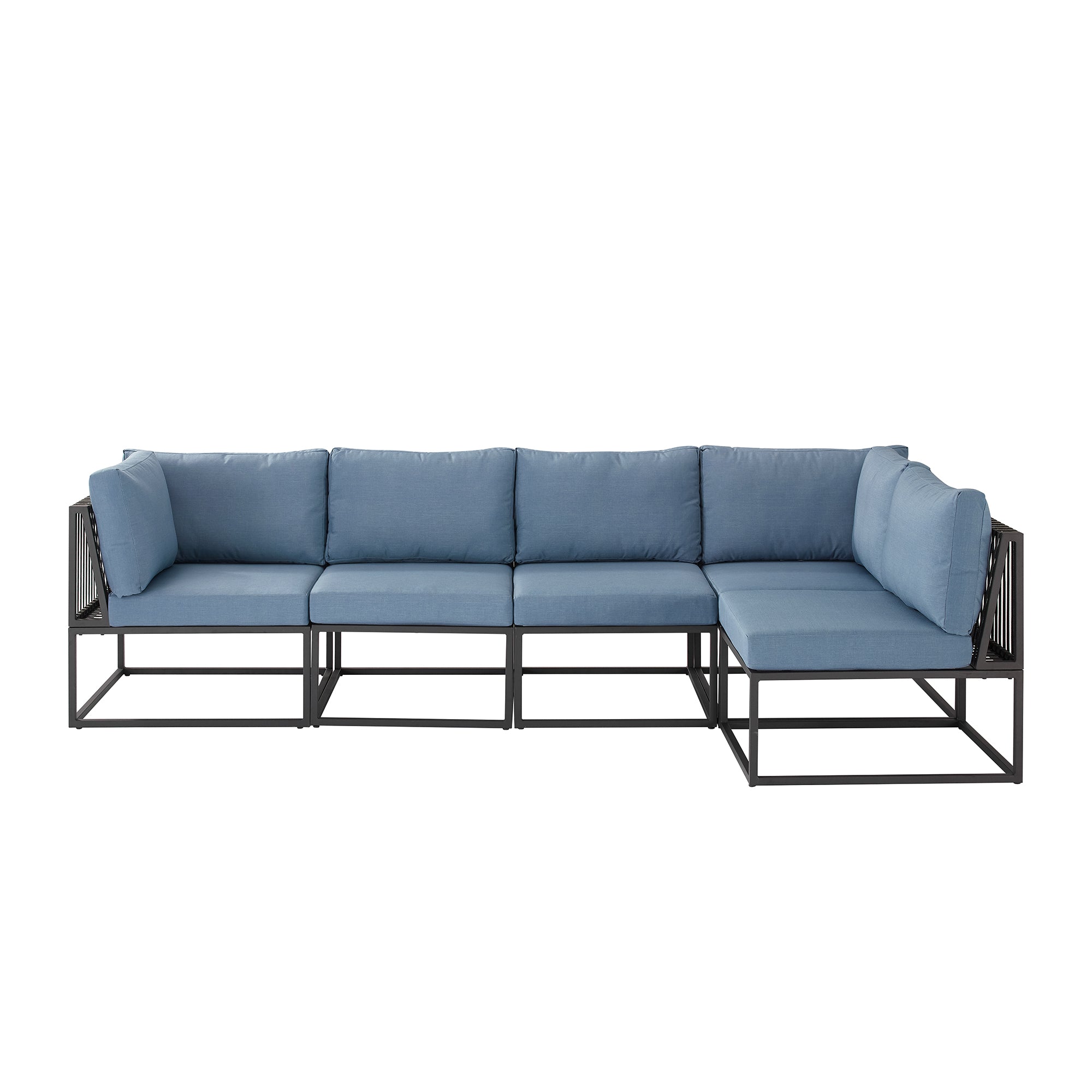 5-Piece Outdoor Cord Modular Sectional - East Shore Modern Home Furnishings