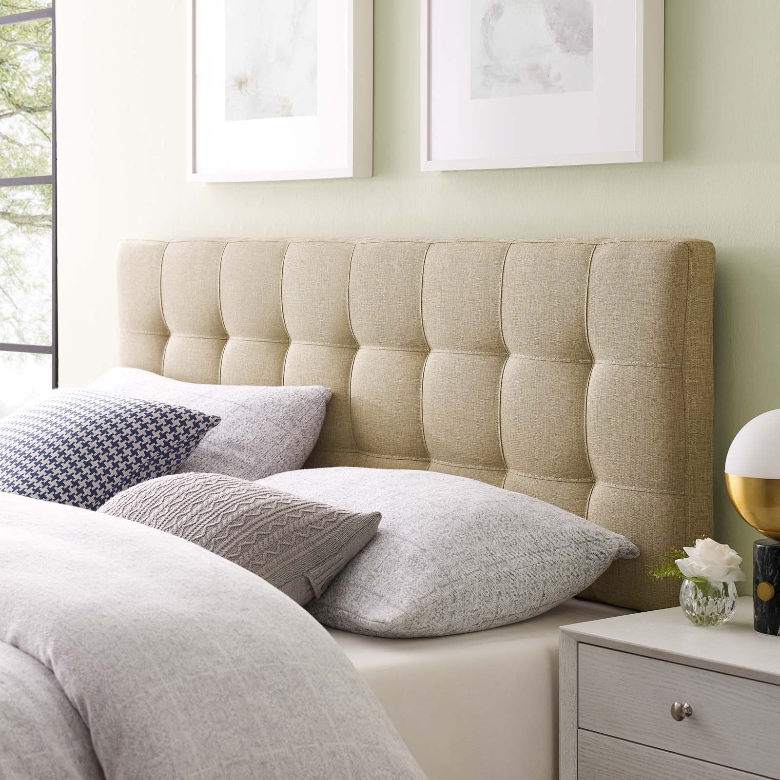 Lily Upholstered Fabric Headboard - East Shore Modern Home Furnishings