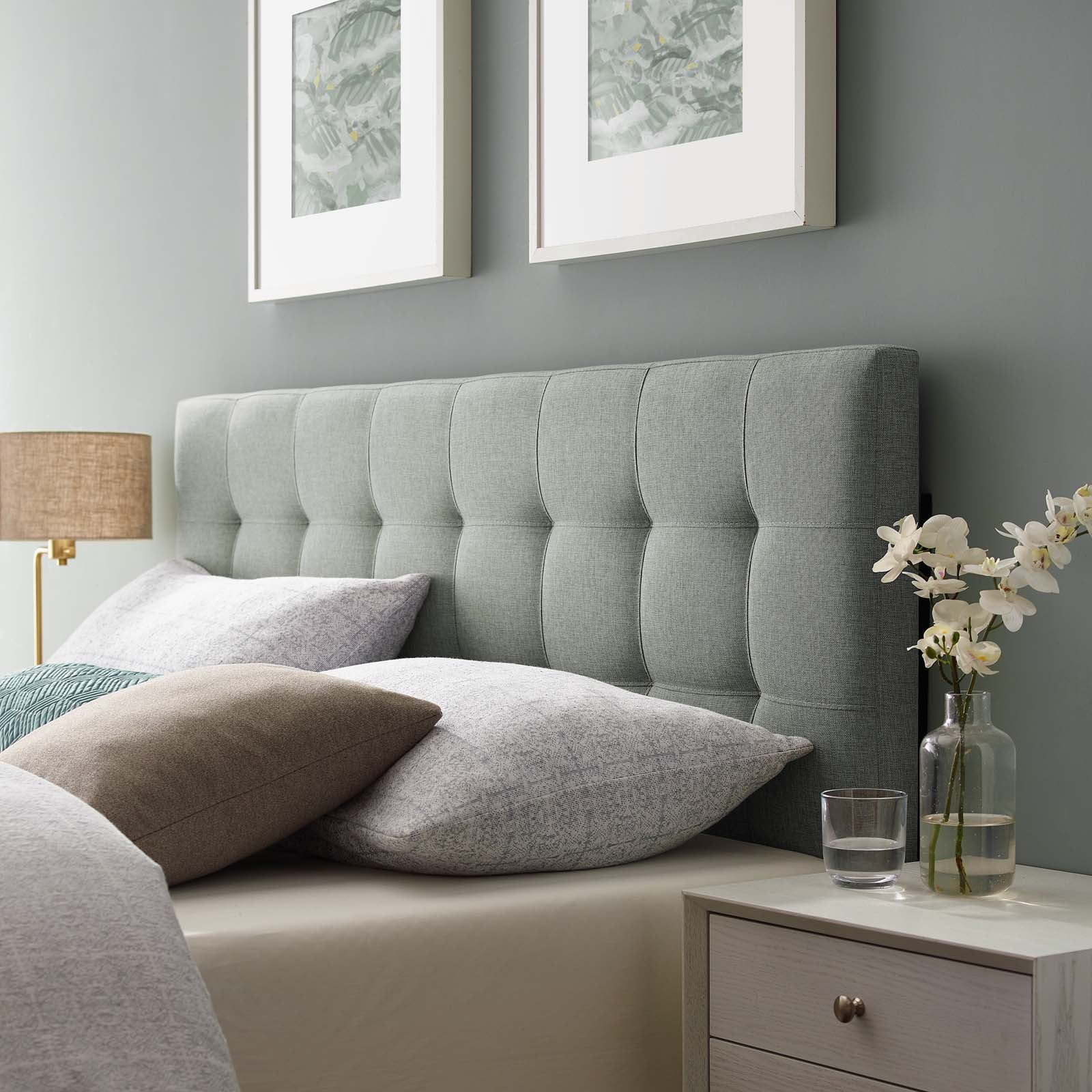 Lily Upholstered Fabric Headboard - East Shore Modern Home Furnishings