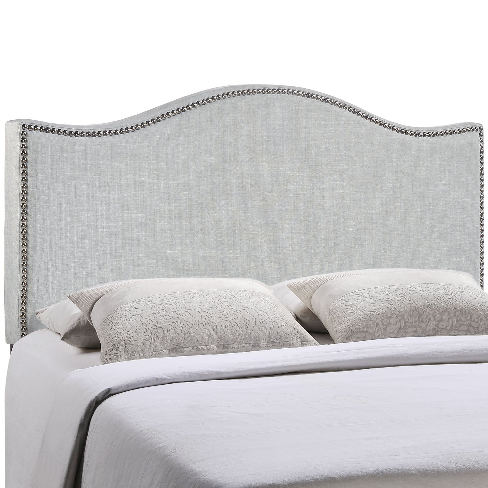 Curl Full Nailhead Upholstered Headboard - East Shore Modern Home Furnishings