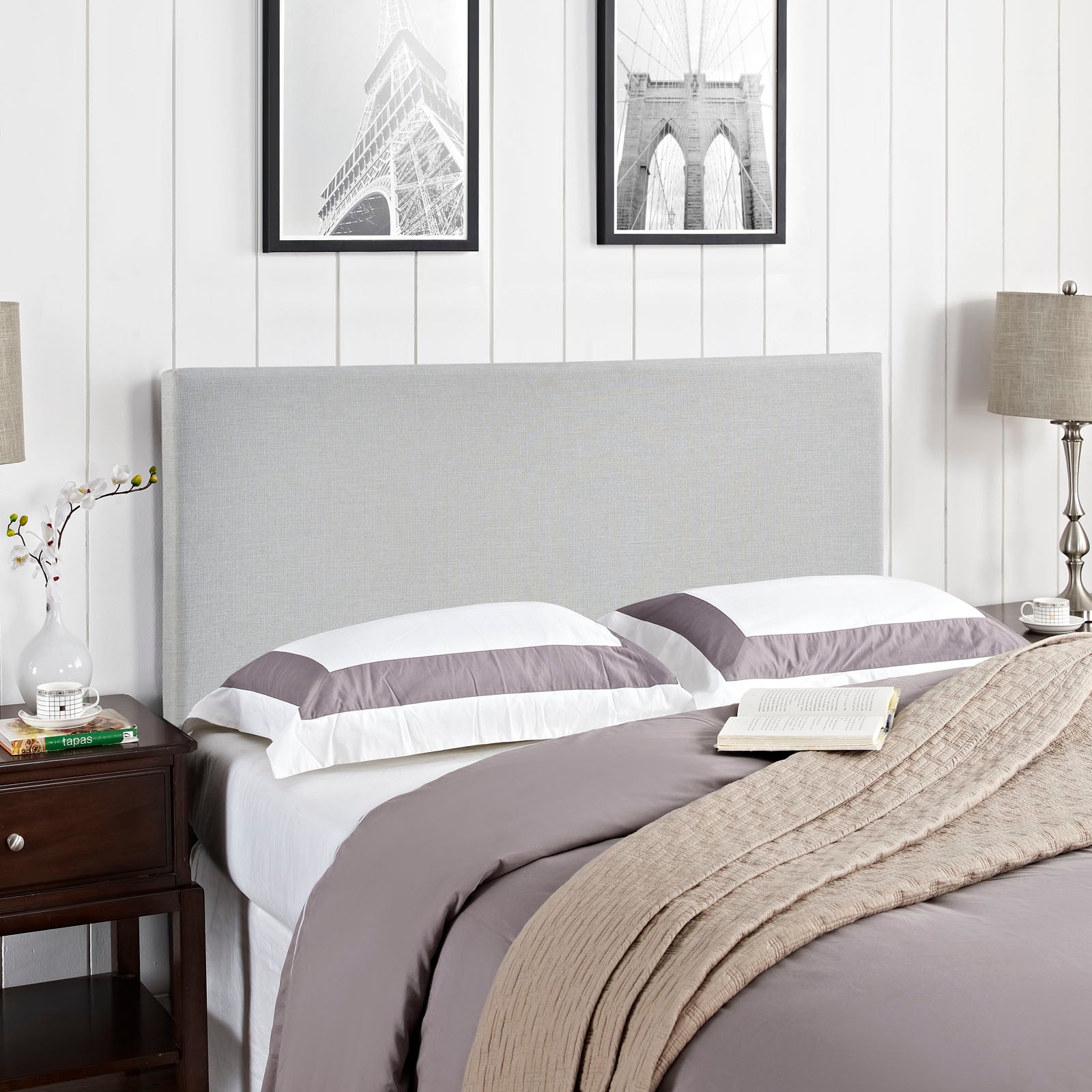 Region Queen Upholstered Headboard - East Shore Modern Home Furnishings
