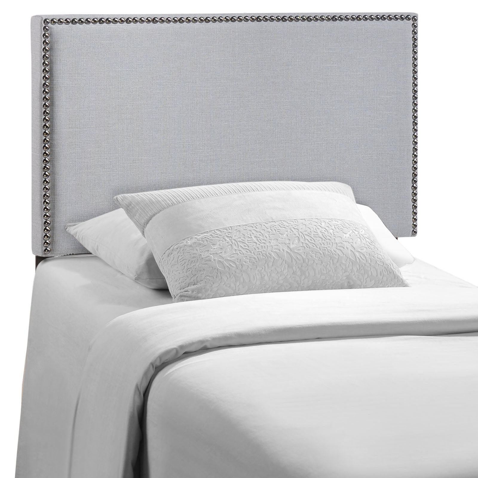 Region Nailhead Twin Upholstered Headboard - East Shore Modern Home Furnishings