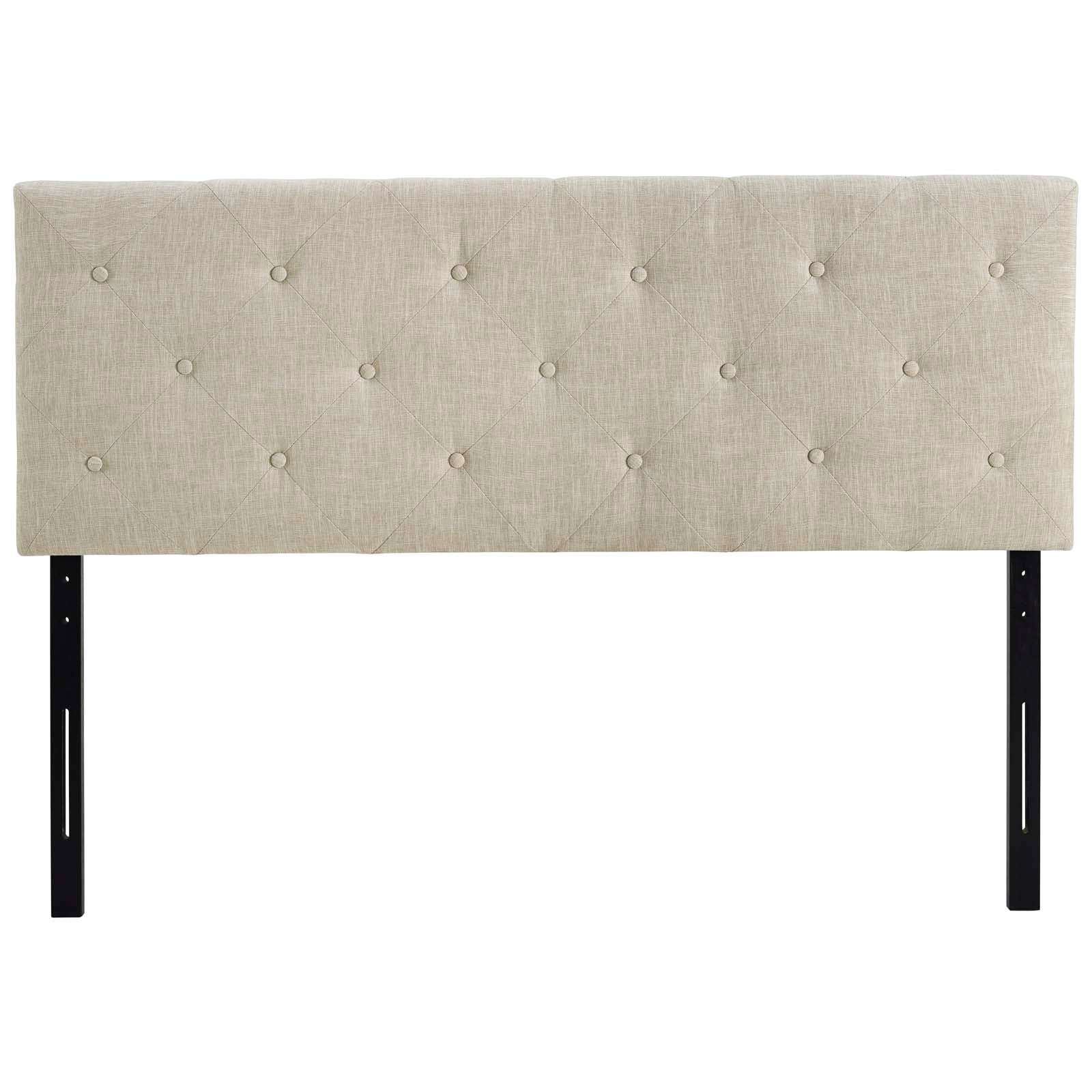Terisa King Upholstered Fabric Headboard