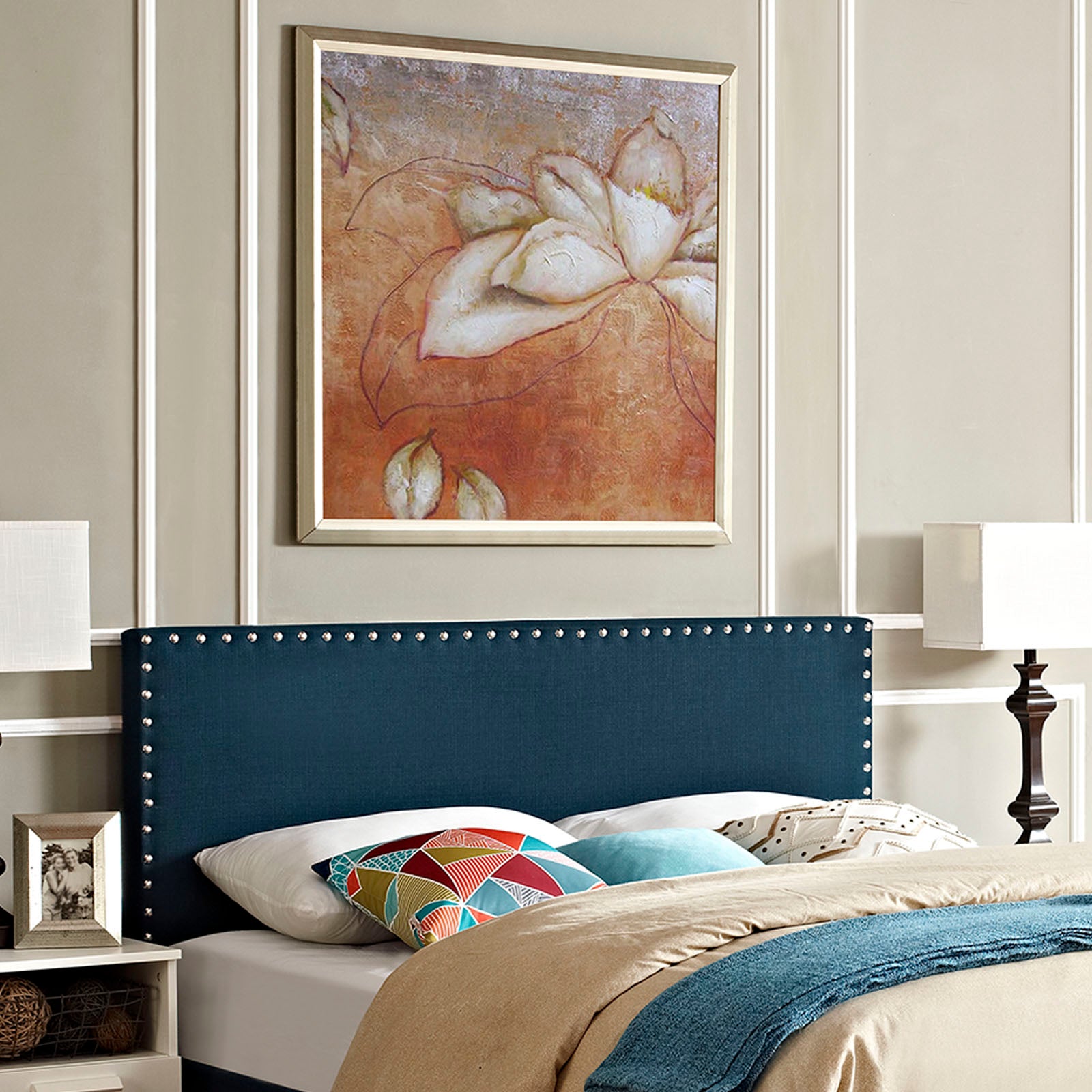 Phoebe Full Upholstered Fabric Headboard