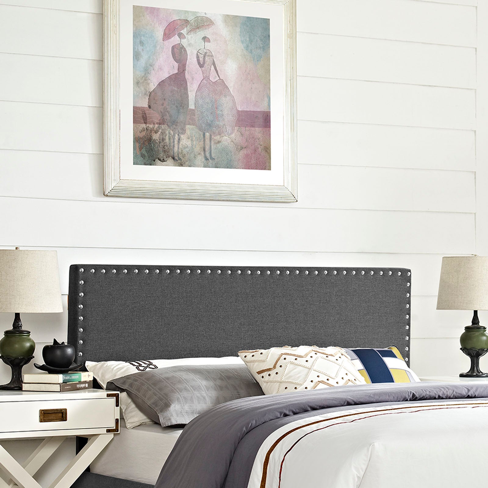 Phoebe Full Upholstered Fabric Headboard