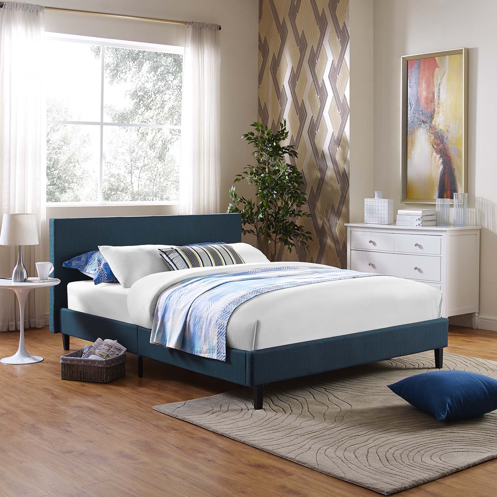 Anya Full Fabric Bed - East Shore Modern Home Furnishings