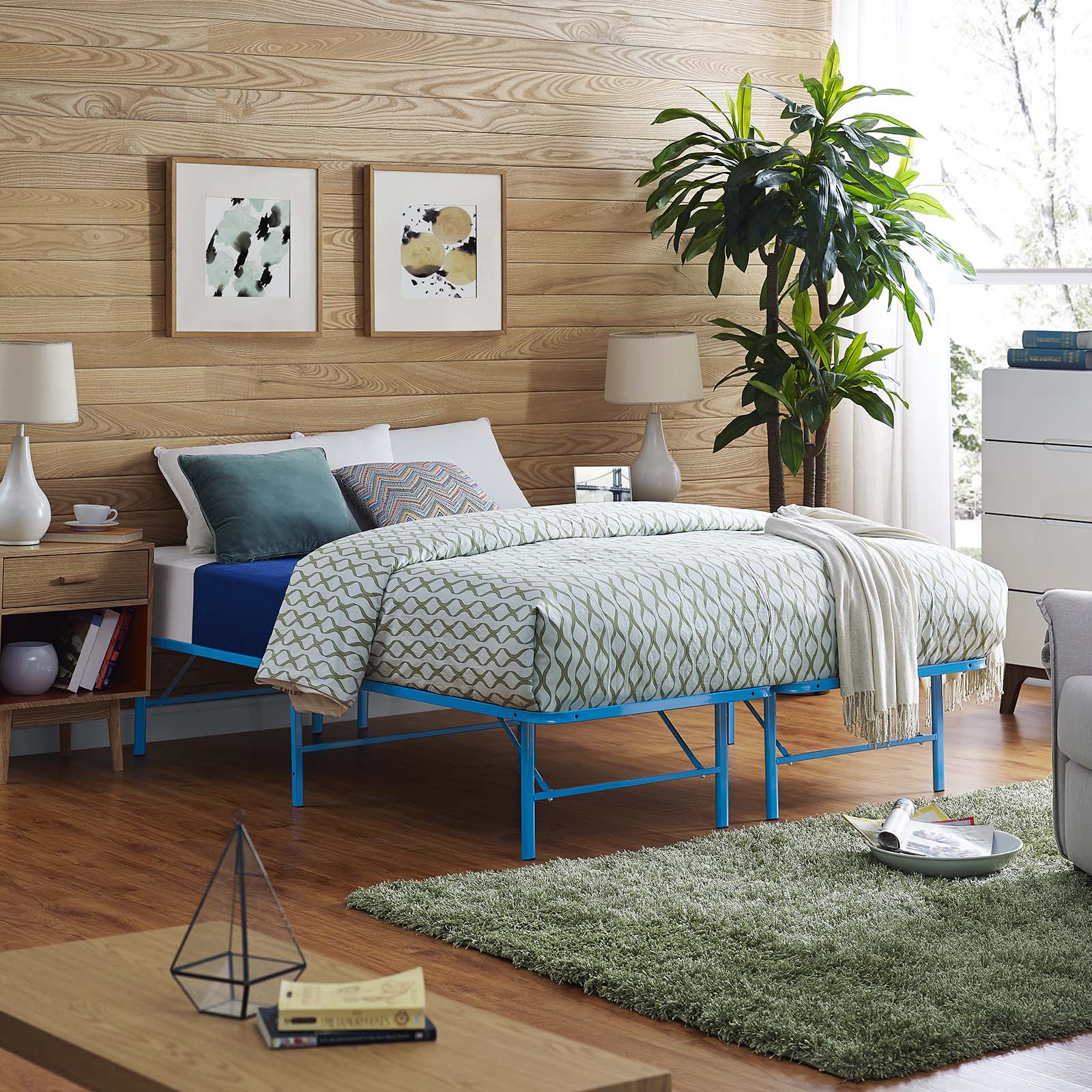 Horizon Full Stainless Steel Bed Frame - East Shore Modern Home Furnishings