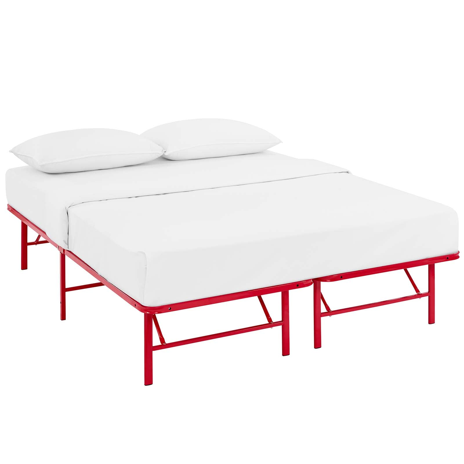Horizon Queen Stainless Steel Bed Frame - East Shore Modern Home Furnishings