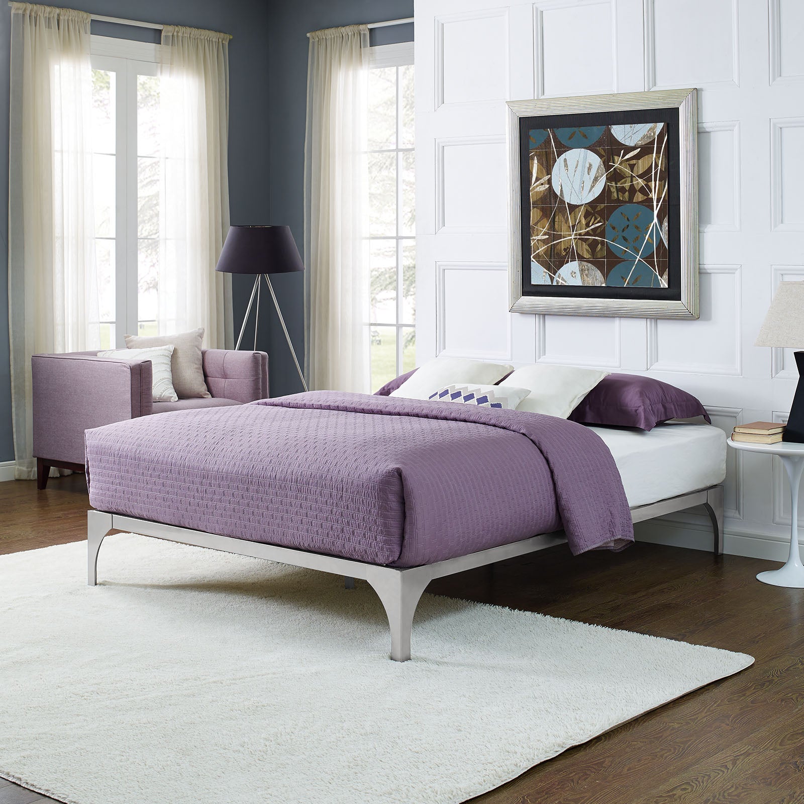 Ollie Queen Bed Frame - East Shore Modern Home Furnishings