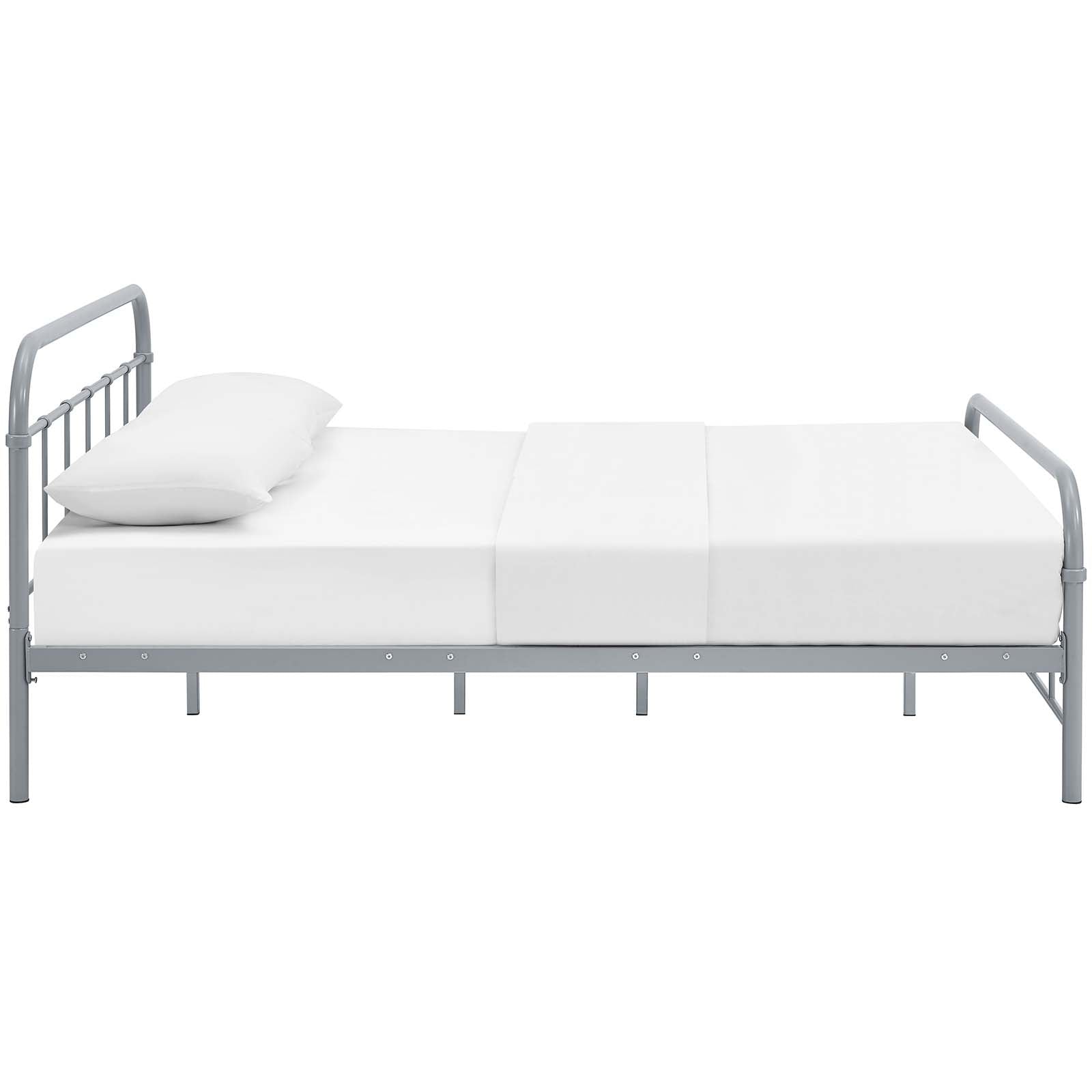 Maisie Queen Stainless Steel Bed Frame - East Shore Modern Home Furnishings