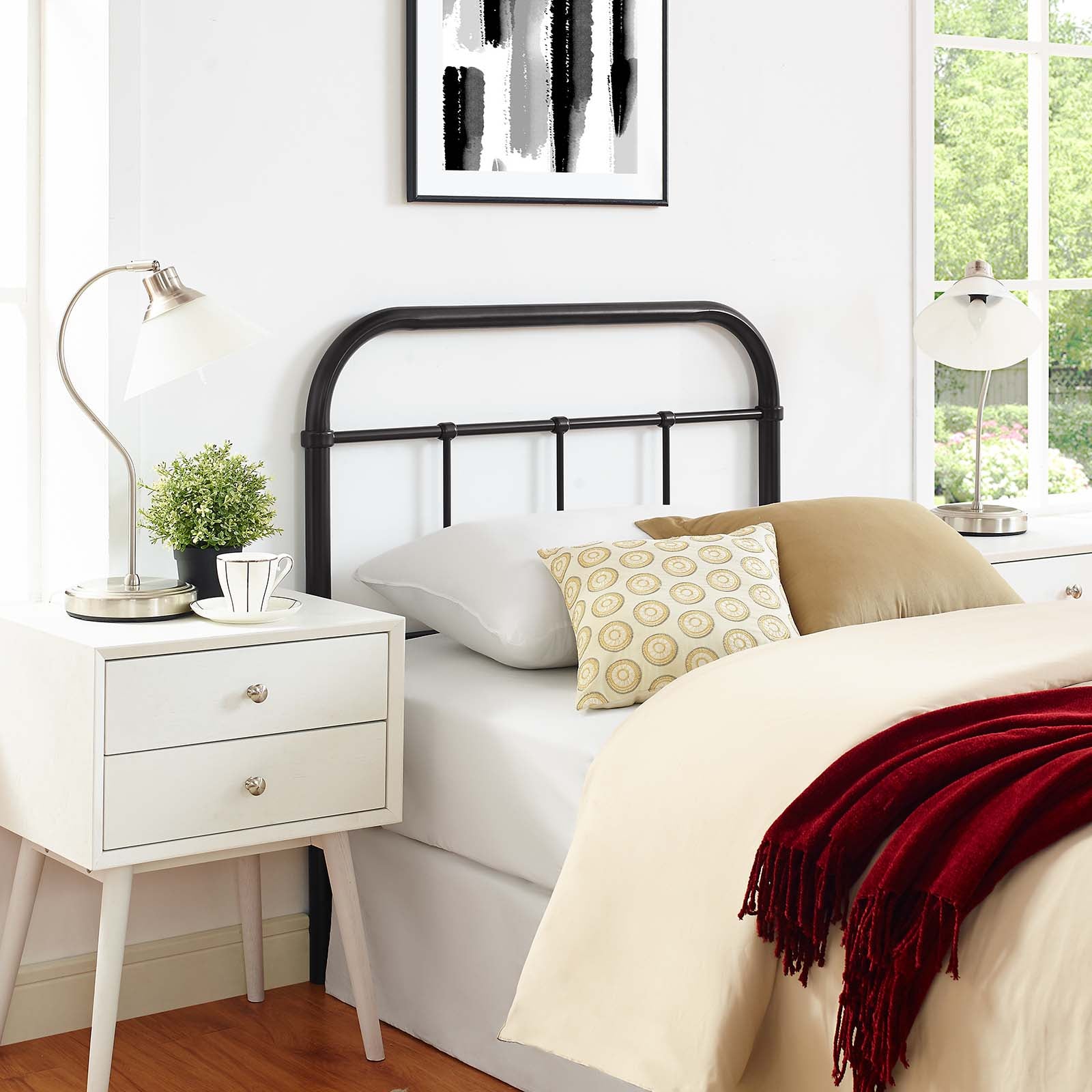 Serena Twin Steel Headboard - East Shore Modern Home Furnishings