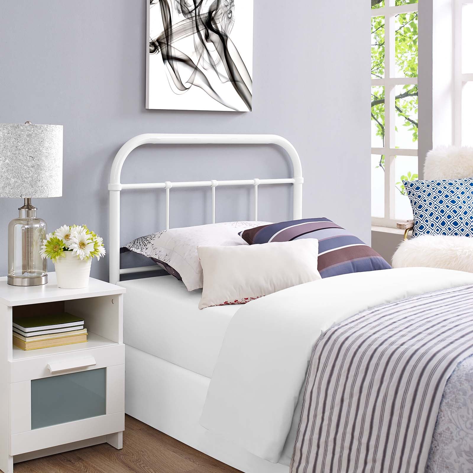 Serena Twin Steel Headboard - East Shore Modern Home Furnishings