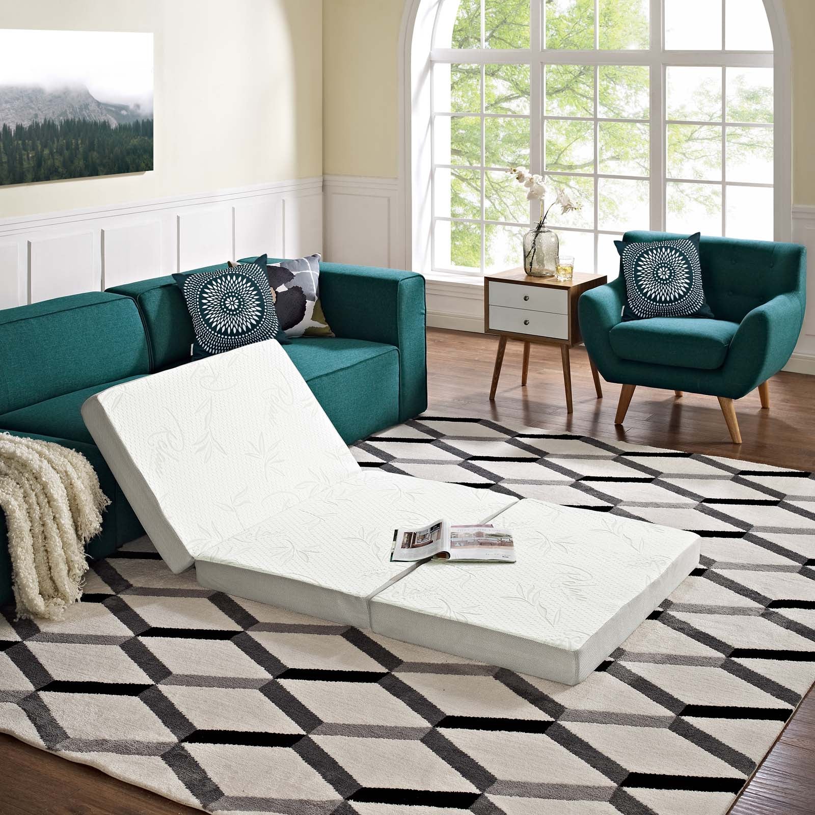 Relax 31 x 75 x 4 Tri-Fold Mattress Topper - East Shore Modern Home Furnishings