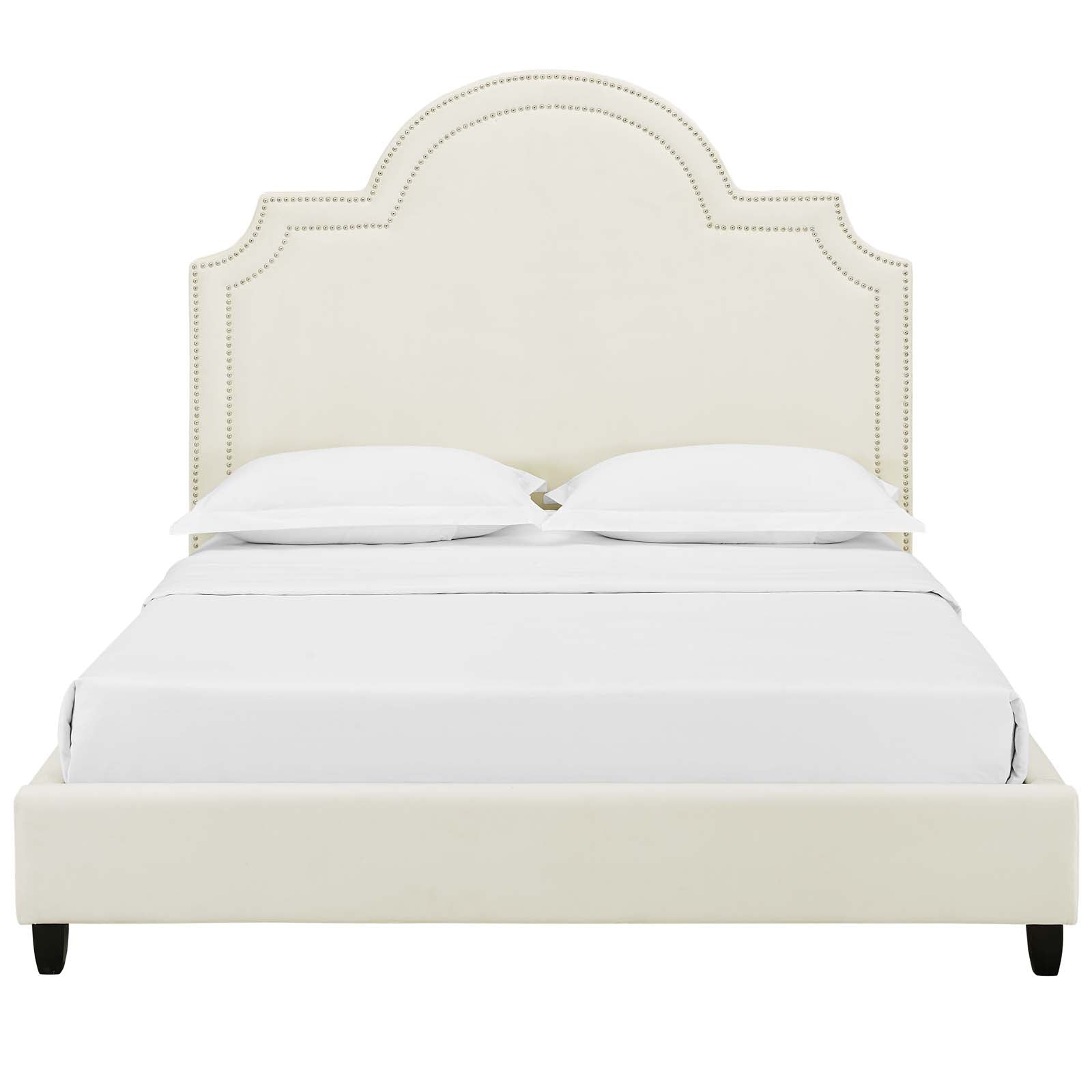 Primrose Queen Performance Velvet Platform Bed