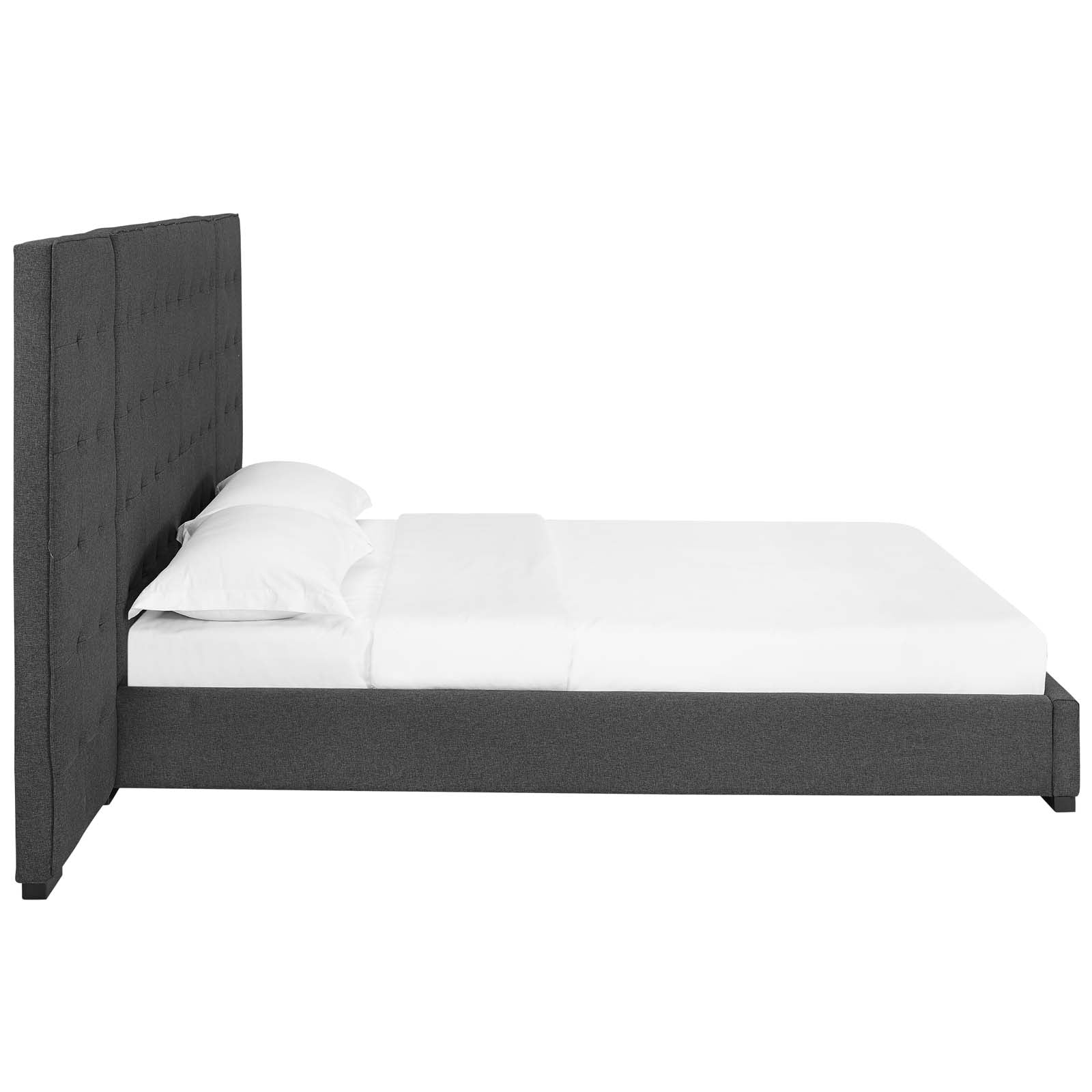 Sierra Queen Upholstered Fabric Platform Bed