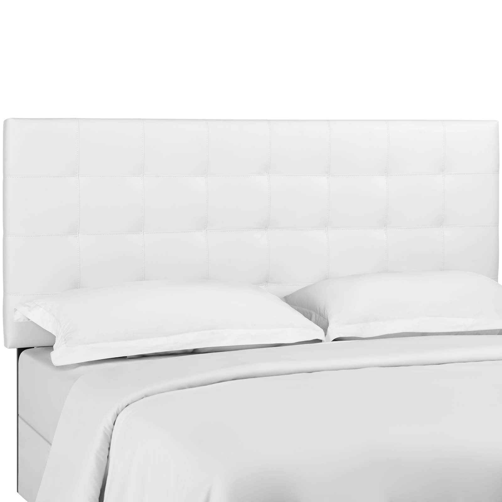 Paisley Tufted Twin Upholstered Faux Leather Headboard - East Shore Modern Home Furnishings