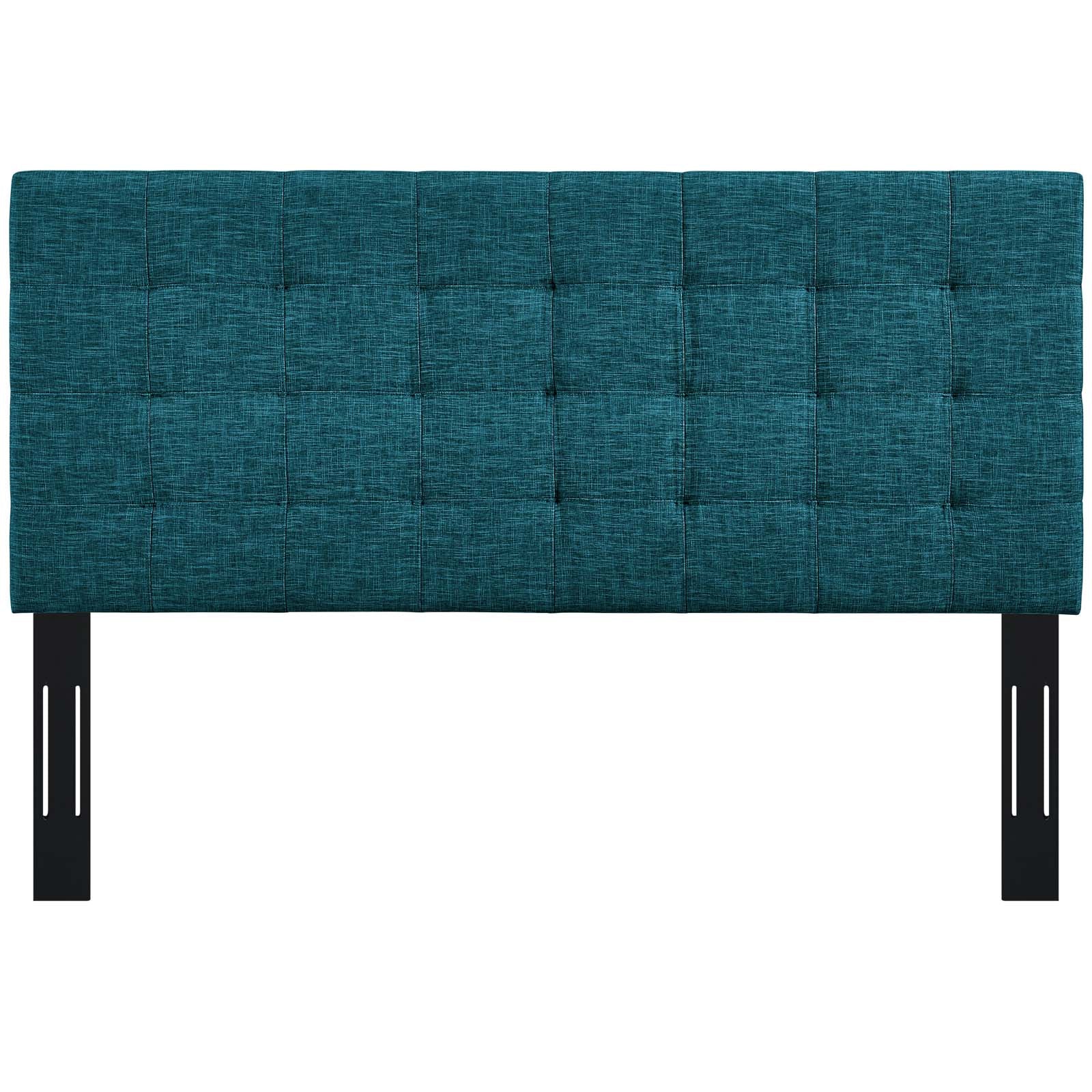 Paisley Tufted King and California King Upholstered Linen Fabric Headboard - East Shore Modern Home Furnishings