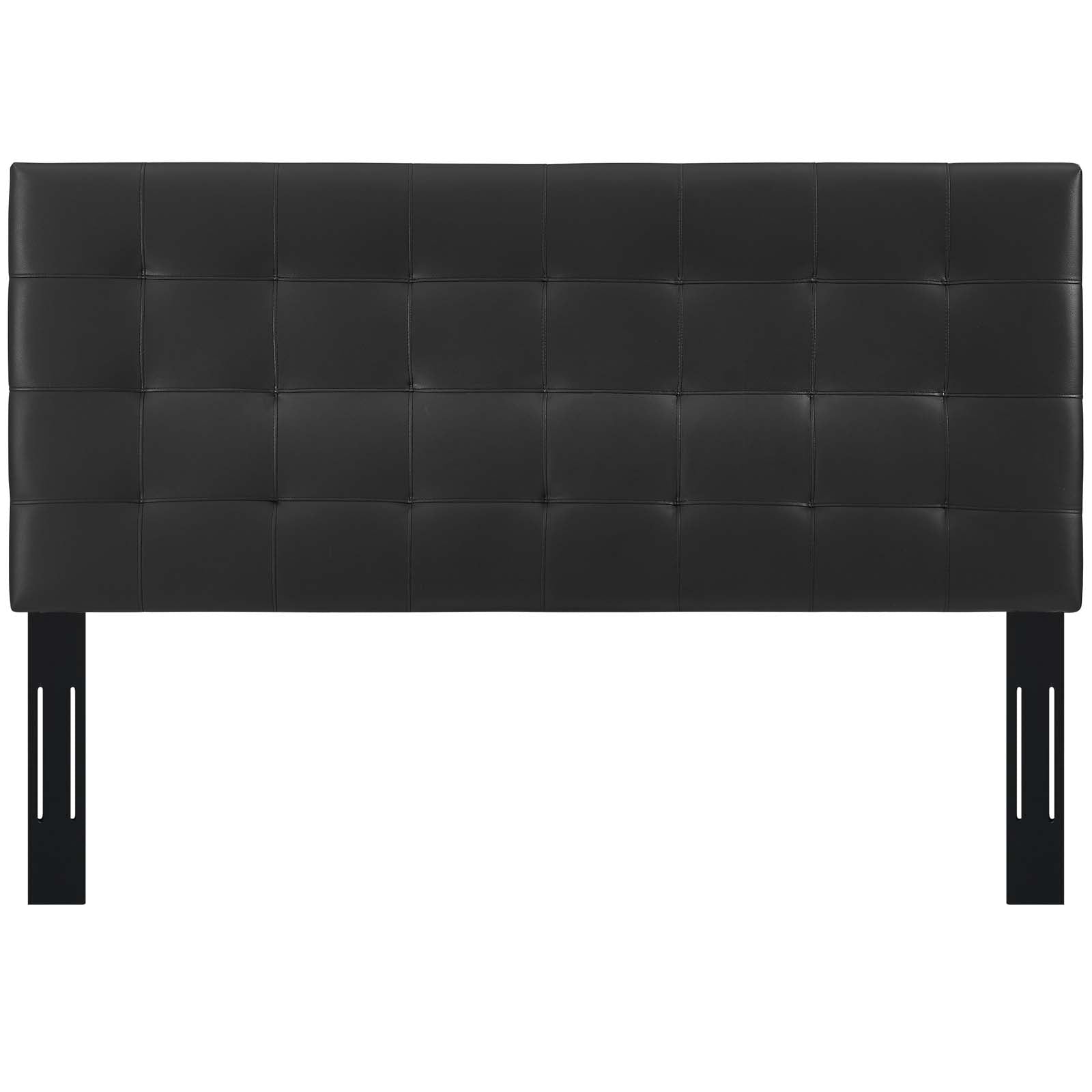 Paisley Tufted King and California King Upholstered Faux Leather Headboard - East Shore Modern Home Furnishings