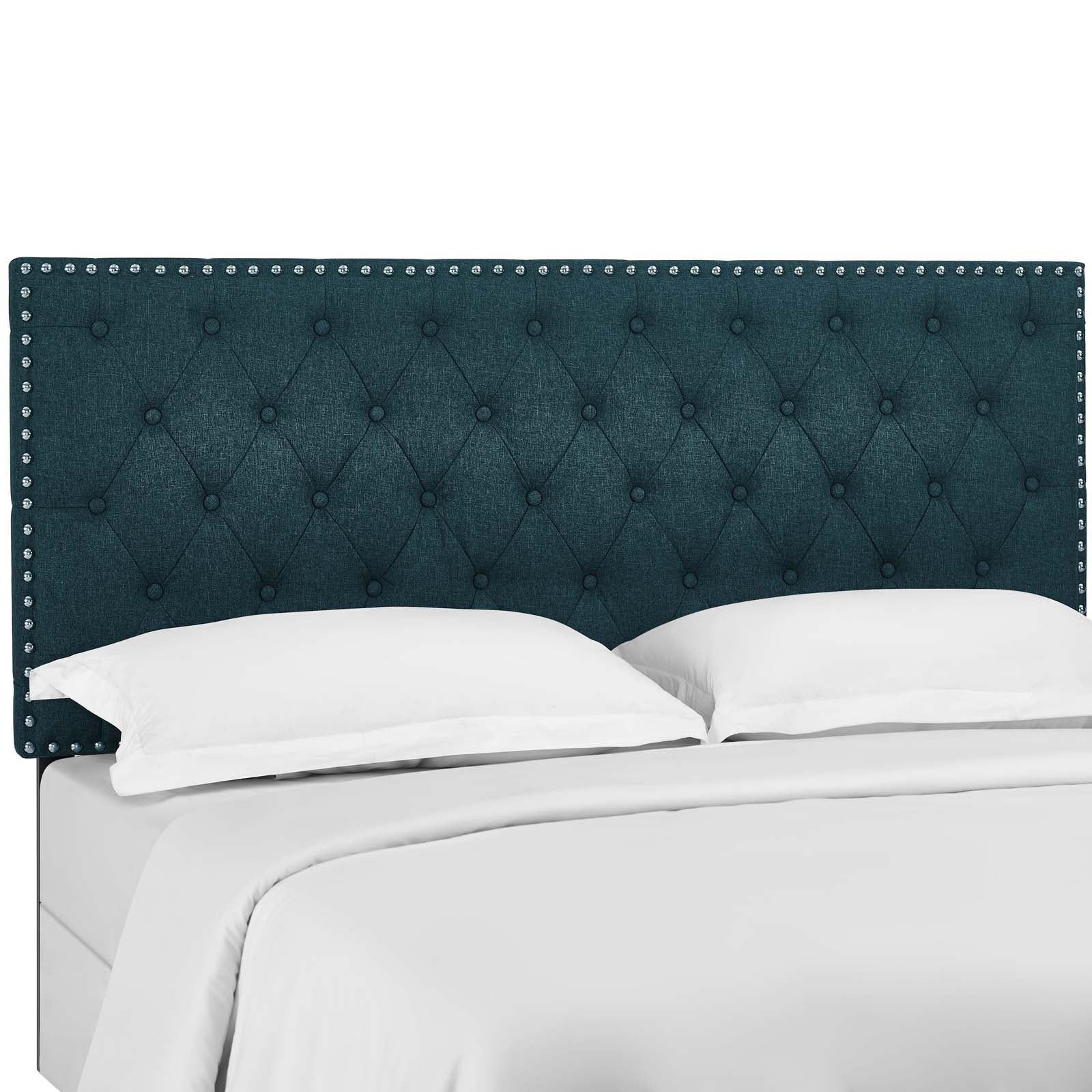Helena Tufted Twin Upholstered Linen Fabric Headboard - East Shore Modern Home Furnishings