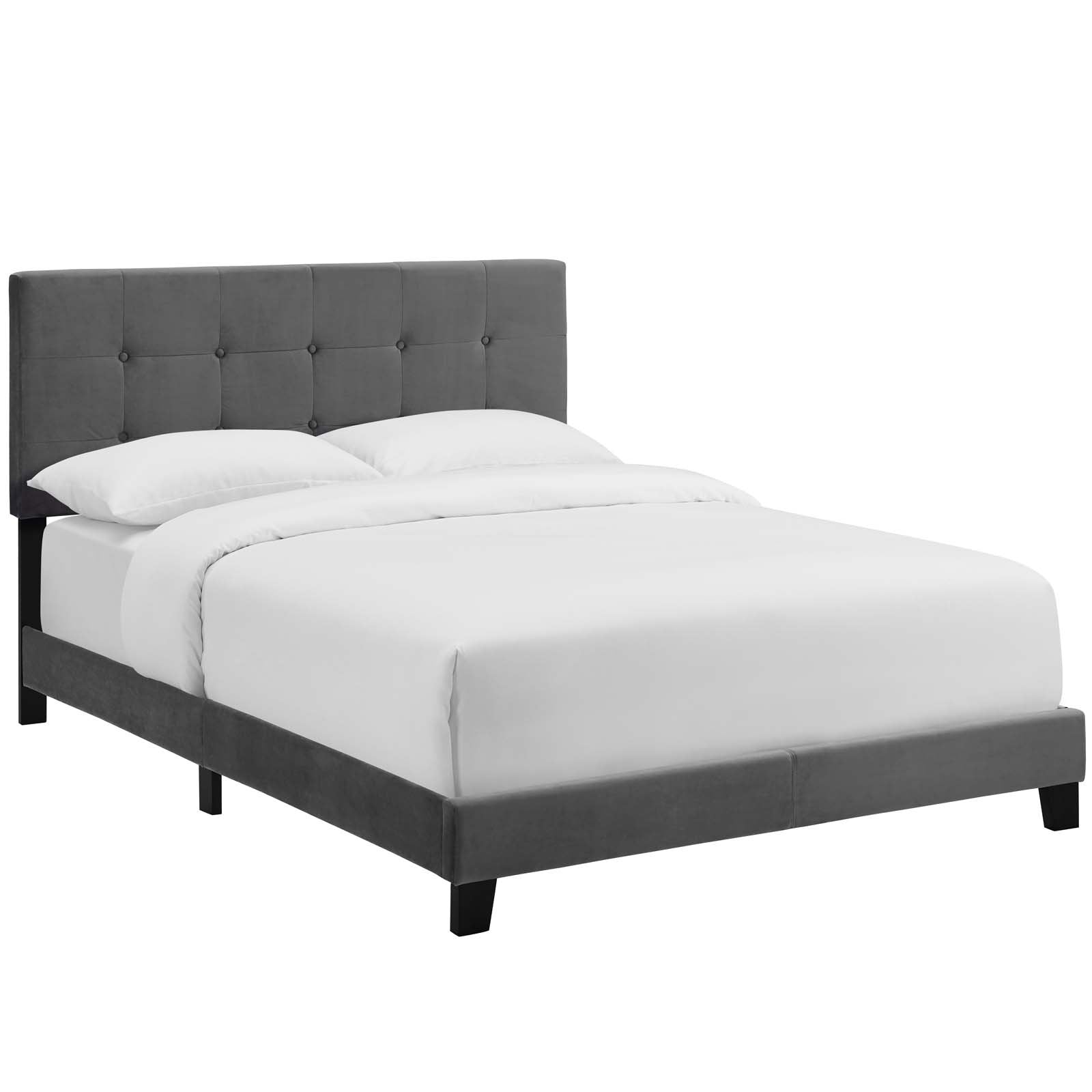 Amira Performance Velvet Bed - East Shore Modern Home Furnishings