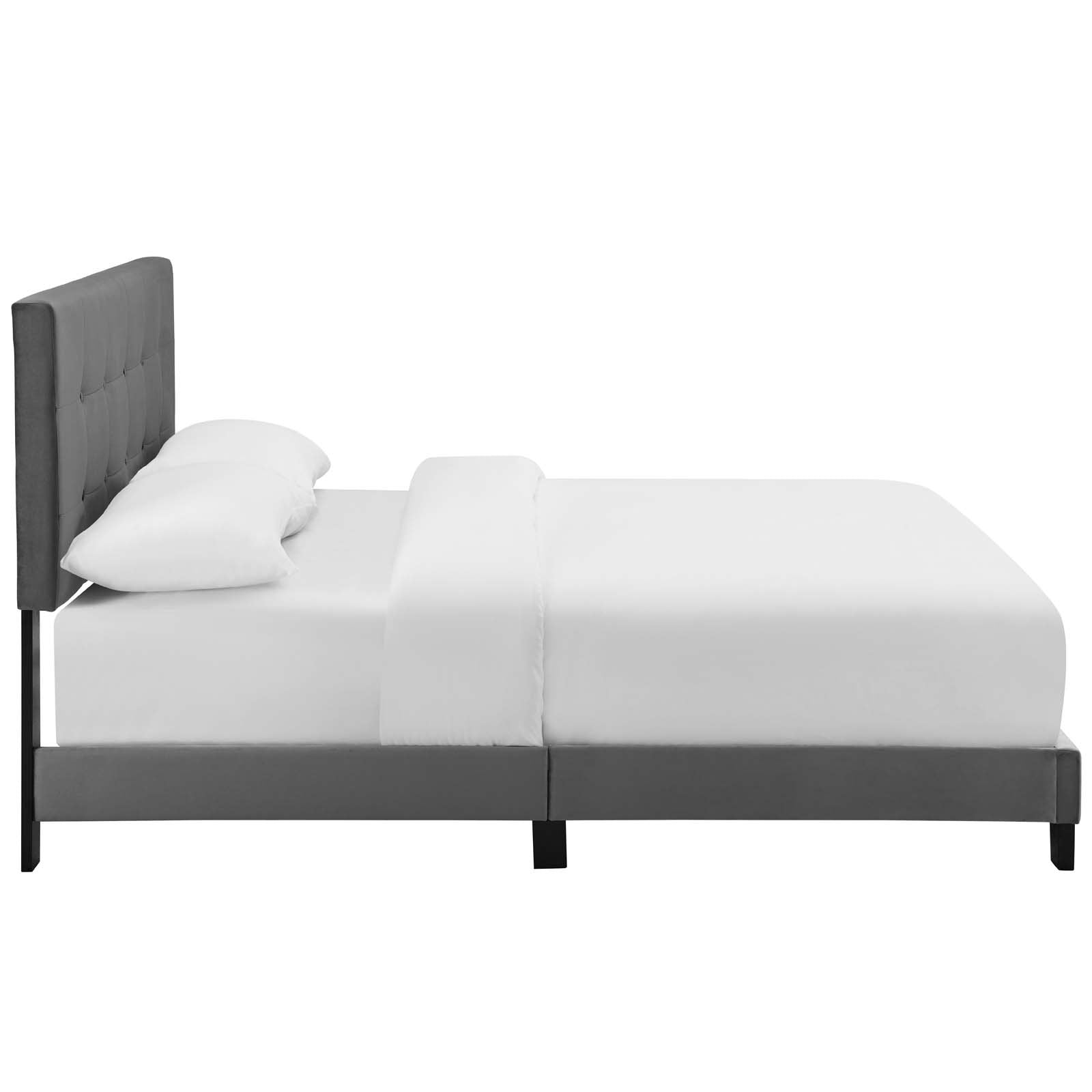 Amira Performance Velvet Bed - East Shore Modern Home Furnishings