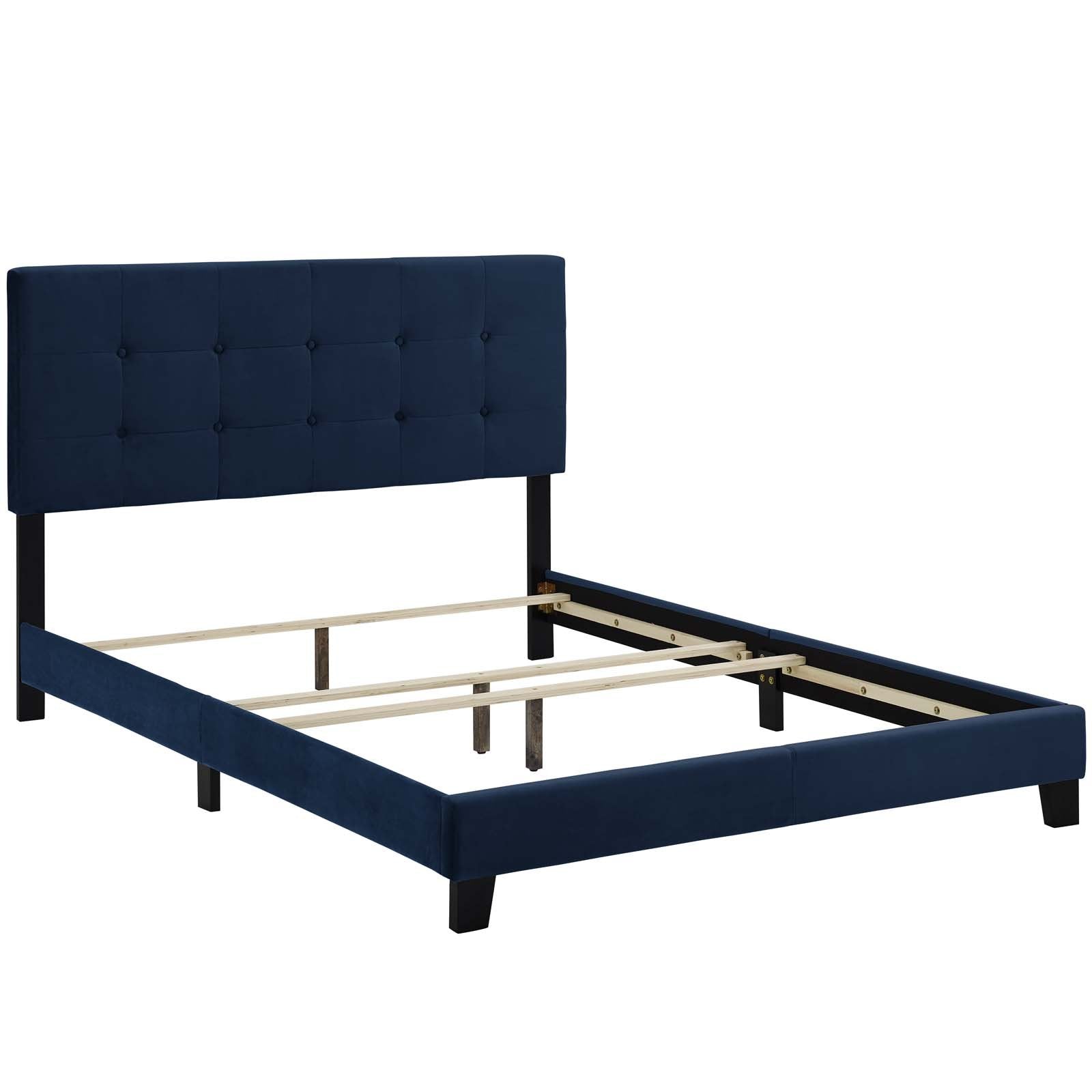 Amira Performance Velvet Bed - East Shore Modern Home Furnishings