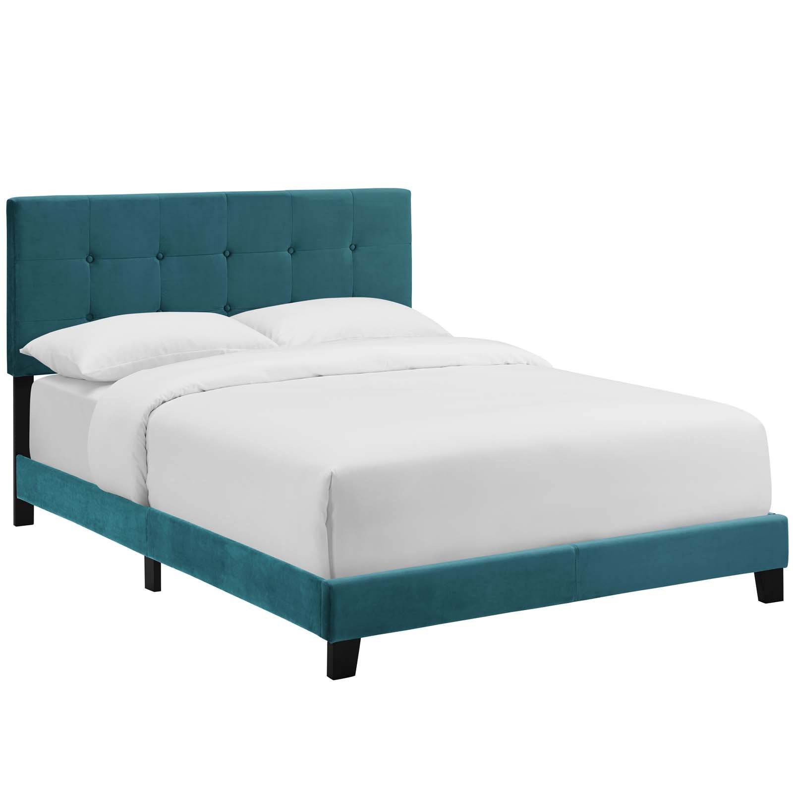 Amira Performance Velvet Bed - East Shore Modern Home Furnishings