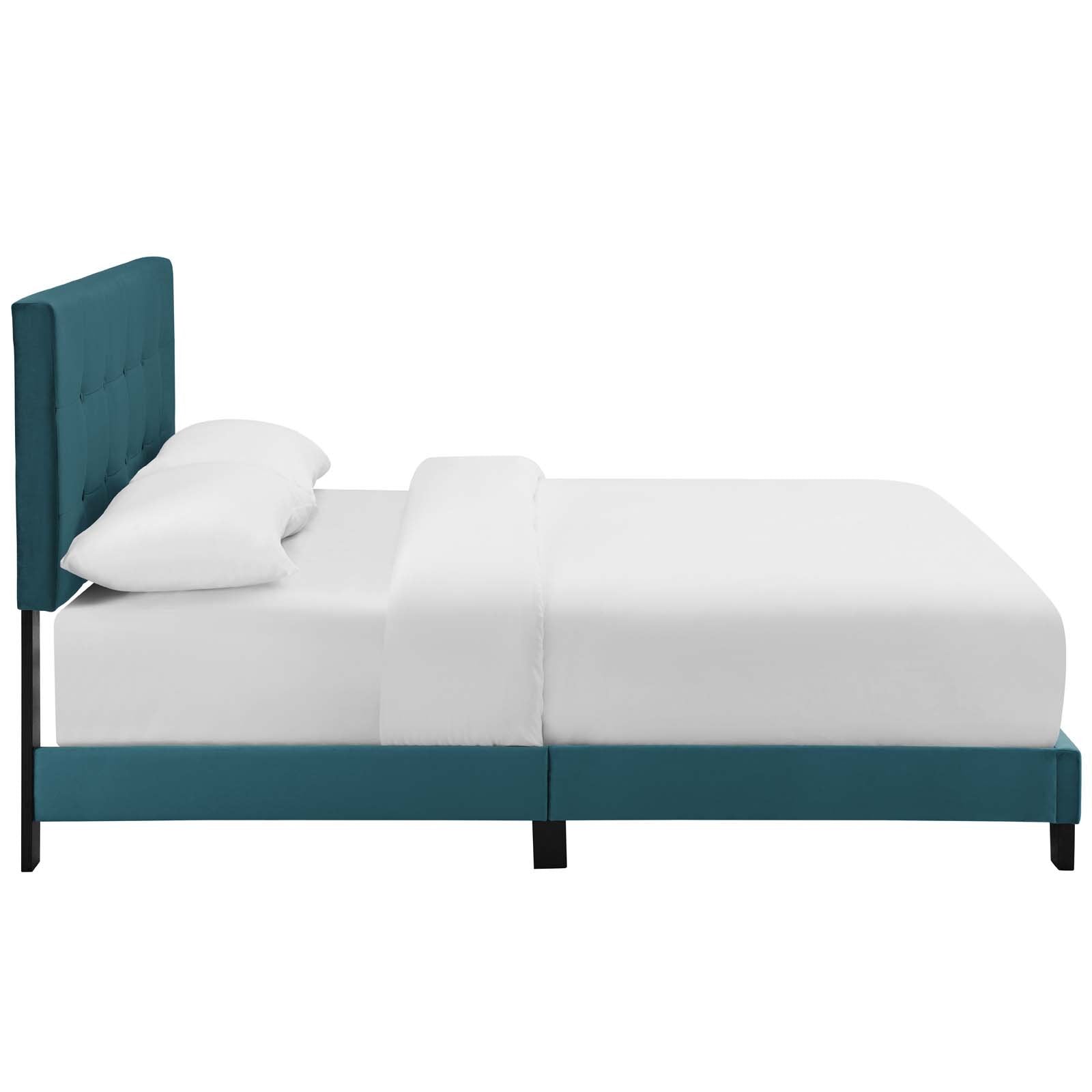 Amira Performance Velvet Bed - East Shore Modern Home Furnishings