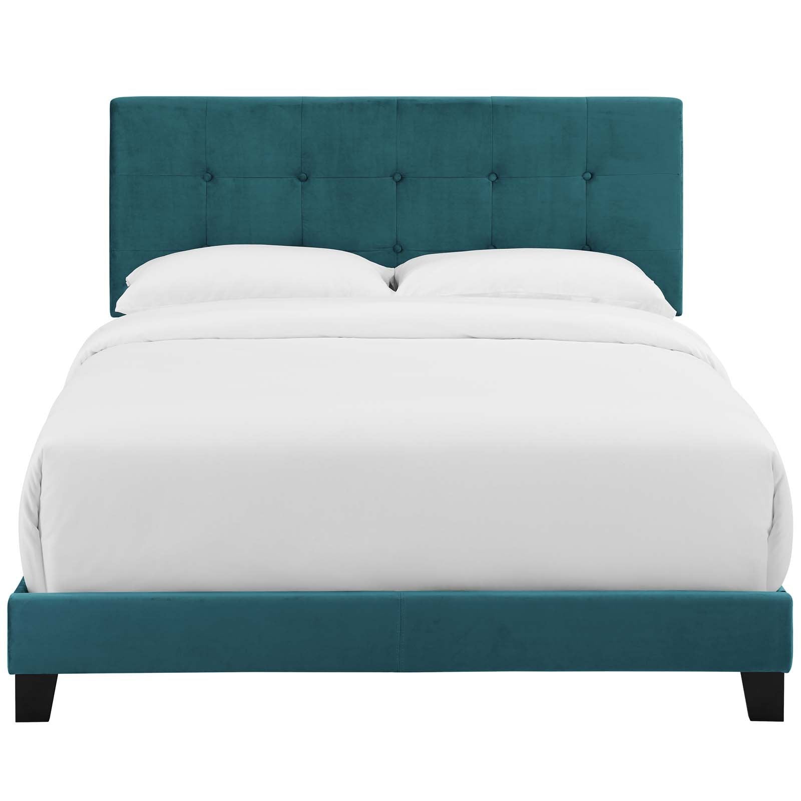 Amira Performance Velvet Bed - East Shore Modern Home Furnishings