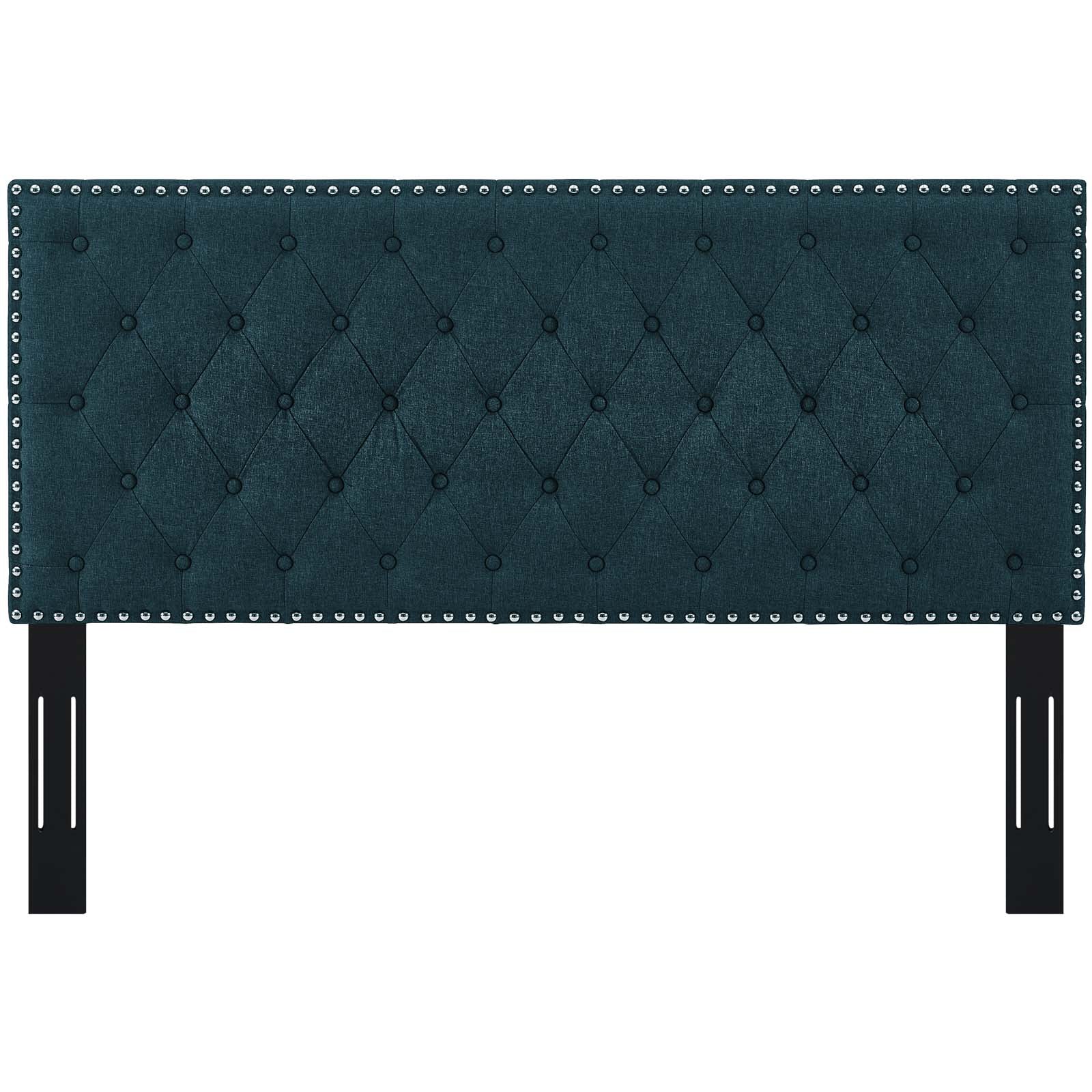 Helena Tufted King and California King Upholstered Linen Fabric Headboard - East Shore Modern Home Furnishings